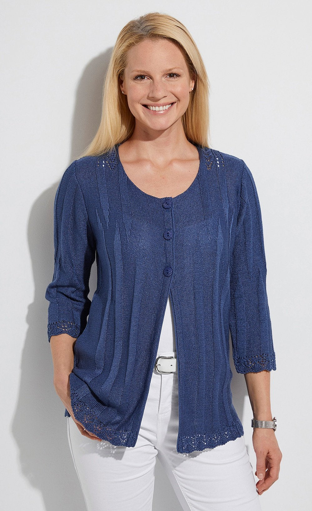 Cardigan_boutonnée_long_ajouré_Bleu_FA1_slim