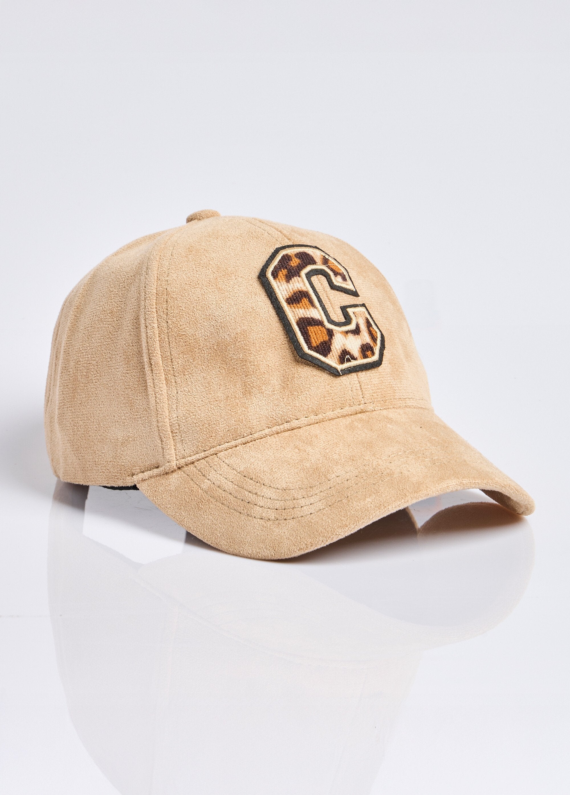 Faux_suede_cap_with_leopard_print_detail_Beige_FA1_slim