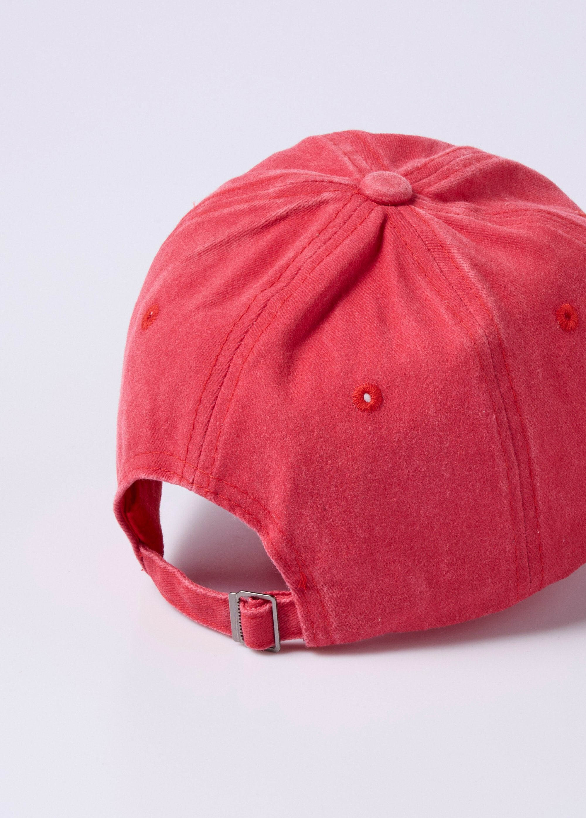 Casquette_homme_en_toile_denim_colorée_Rouge_DO1_slim