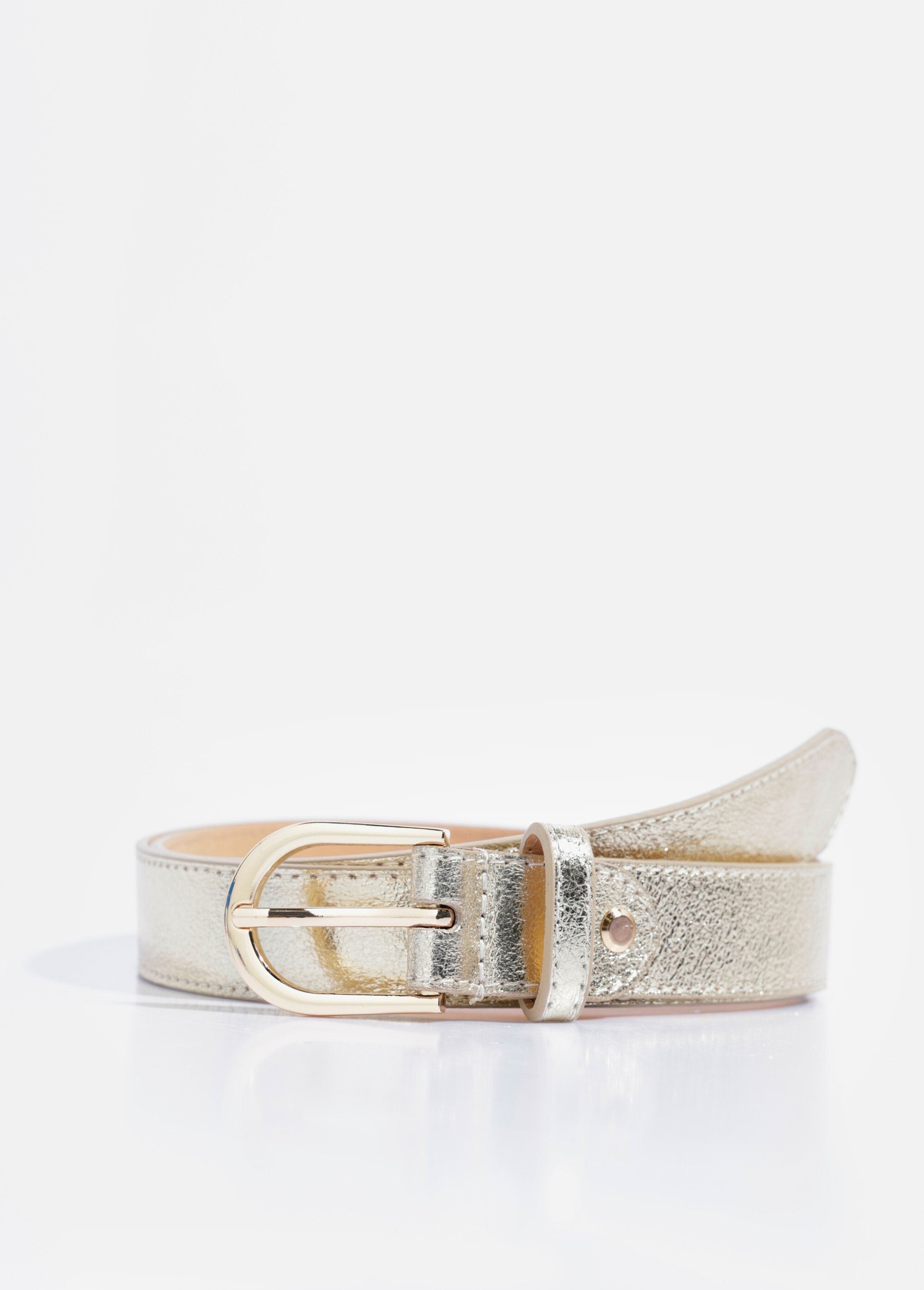 Ceinture_en_cuir_grainé_boucle_métal_Dore_FA1_slim