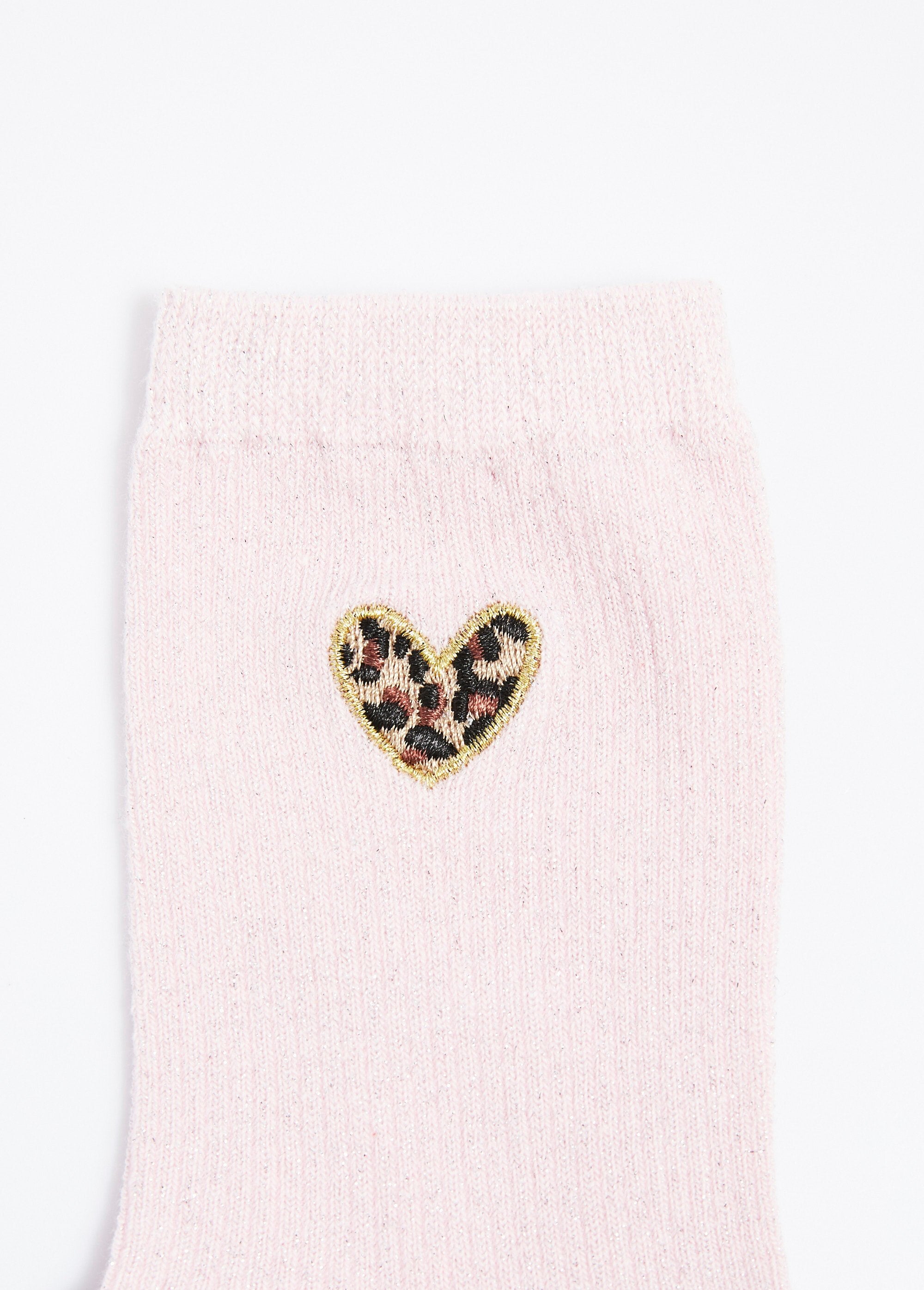 Chaussettes_fines_côtes_motif_coeur_léopard_Rose_DE2_slim