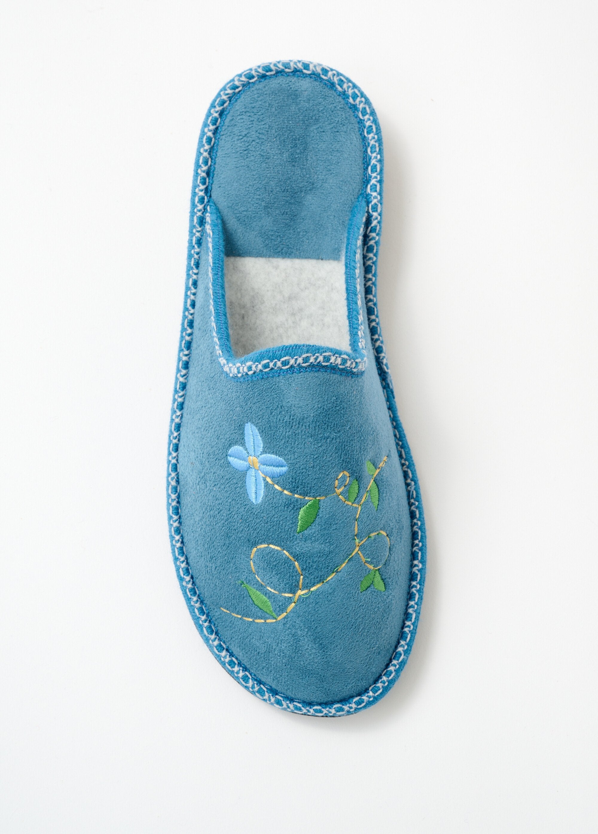 Comfort_width_wedge_mule_slipper_Blue_OV1_slim