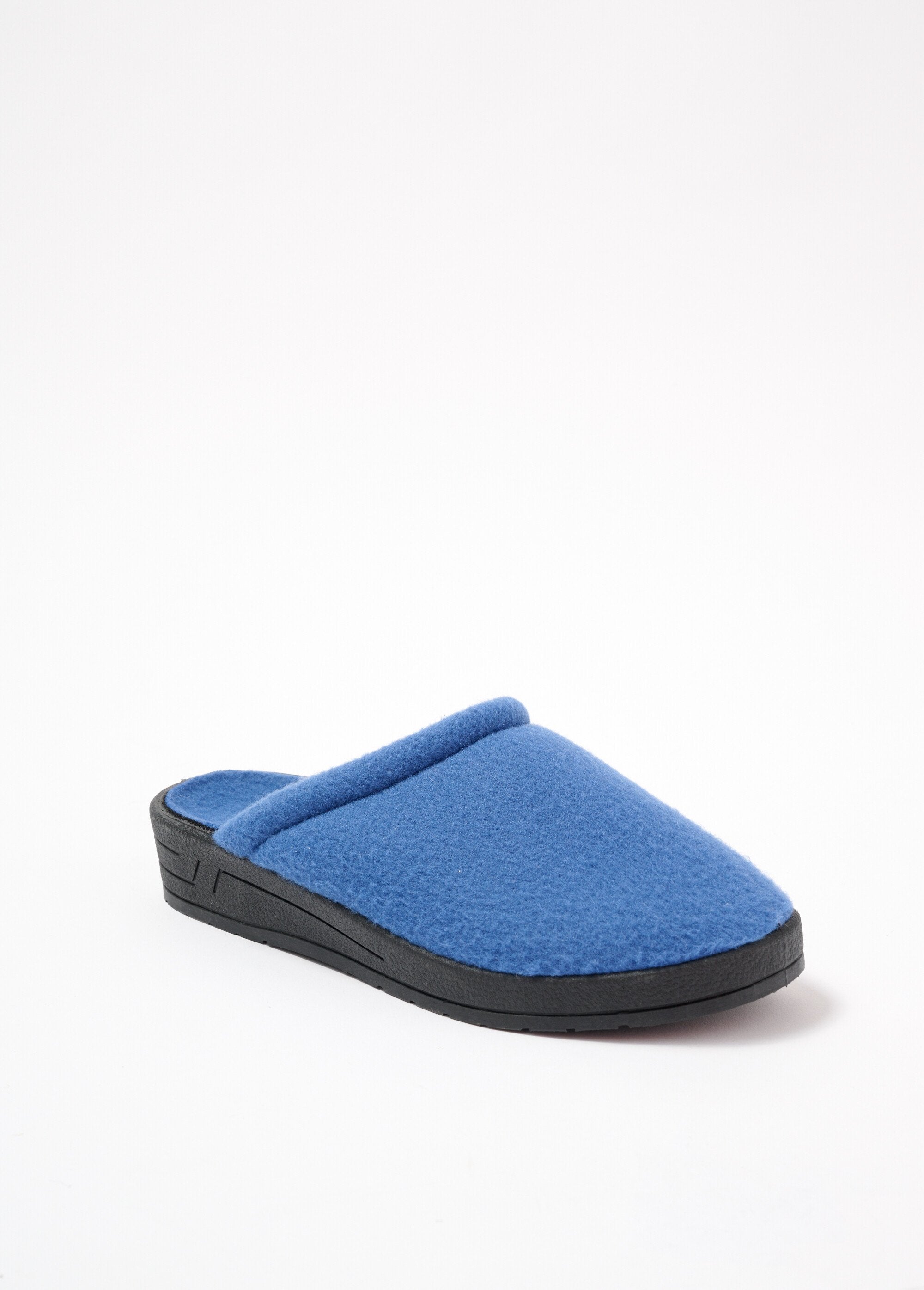 Chaussons_mixtes_mule_largeur_confort_polaire_Bleu_jean_FA1_slim