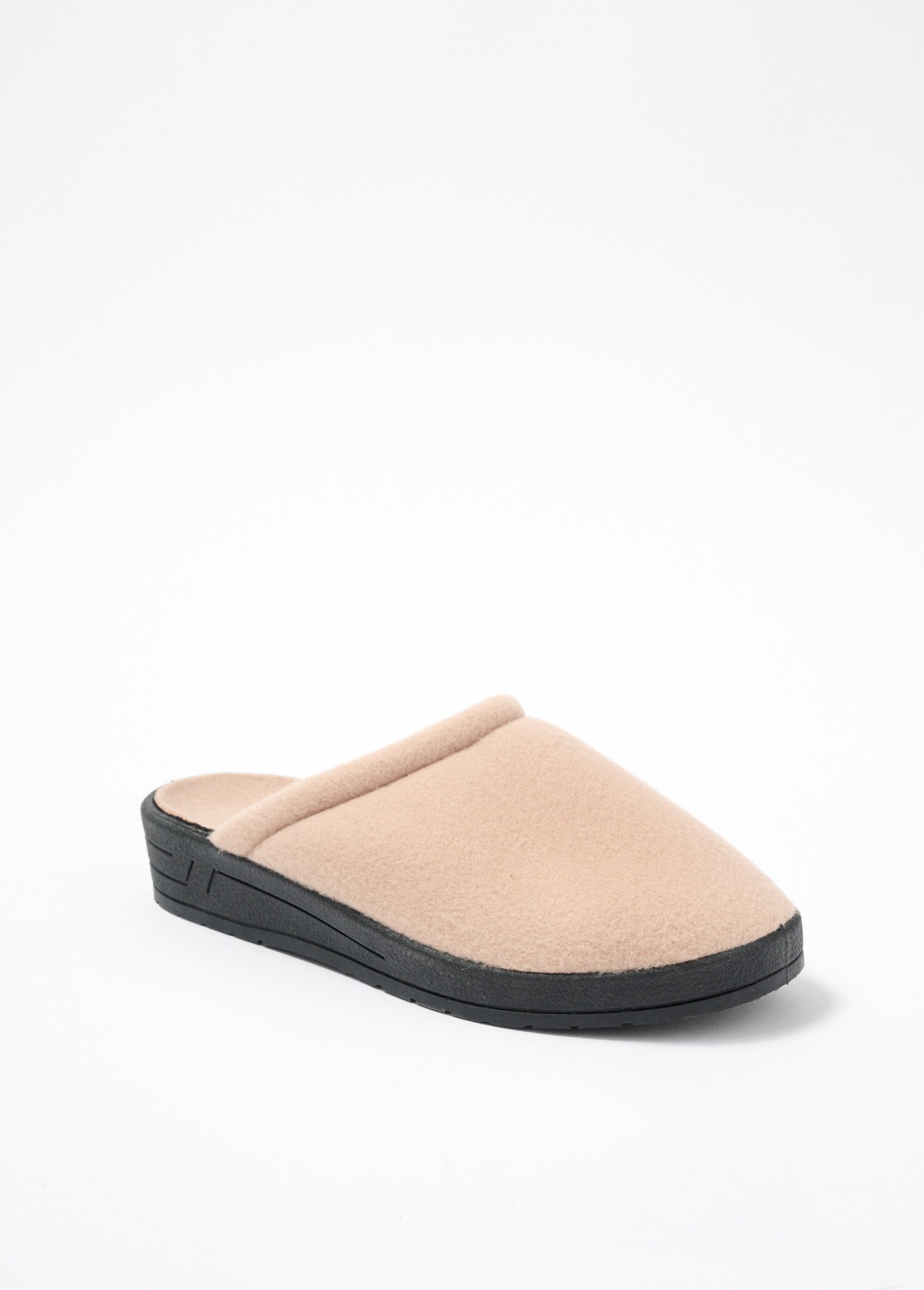 Chaussons_mixtes_mule_largeur_confort_polaire_Camel_FA1_slim