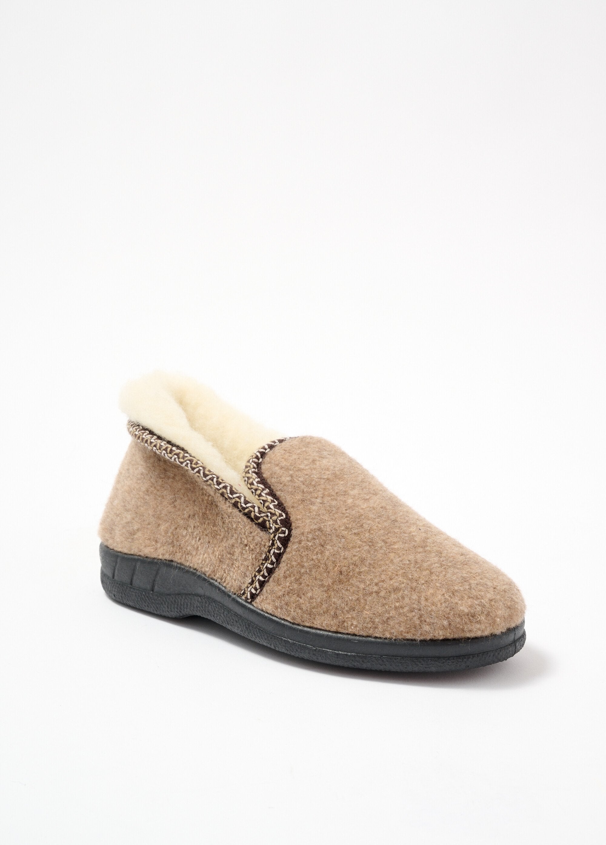 Pantuflas_mixtas_rellenas_de_lana_ancho_confort_Camel_FA1_slim