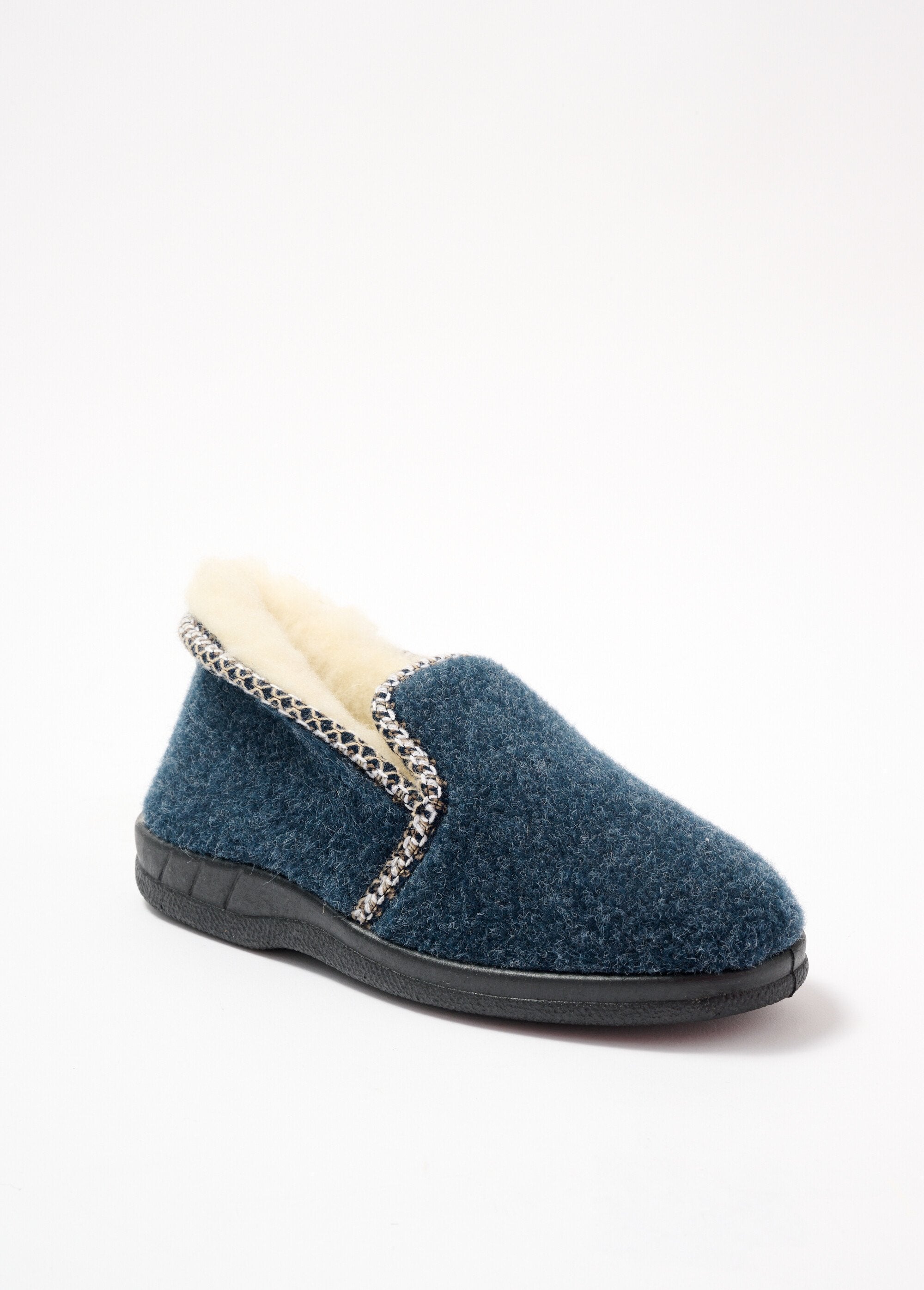 Gemengde_wol_gevulde_pantoffels_comfort_breedte_Marine_FA1_slim