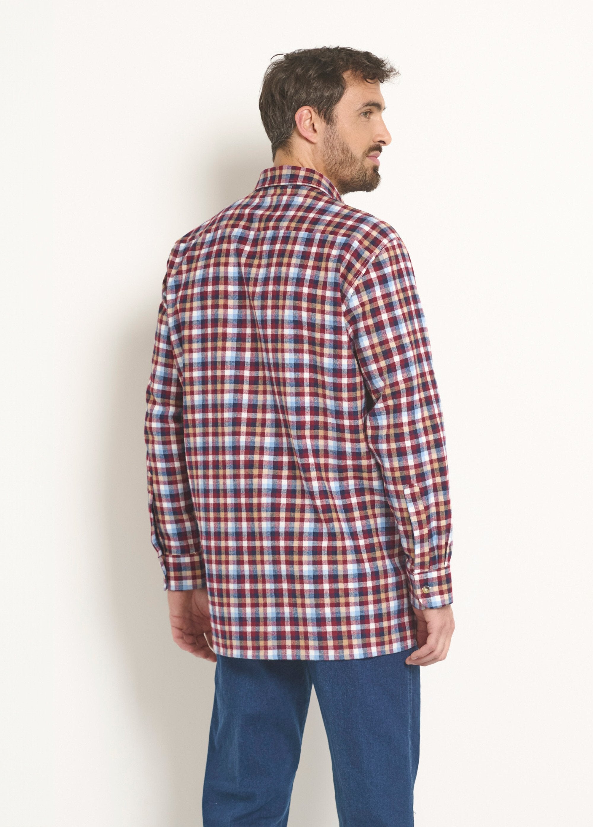 Chemise_à_carreaux_en_flanelle_chaude_Carreaux_bordeaux_DO1_slim