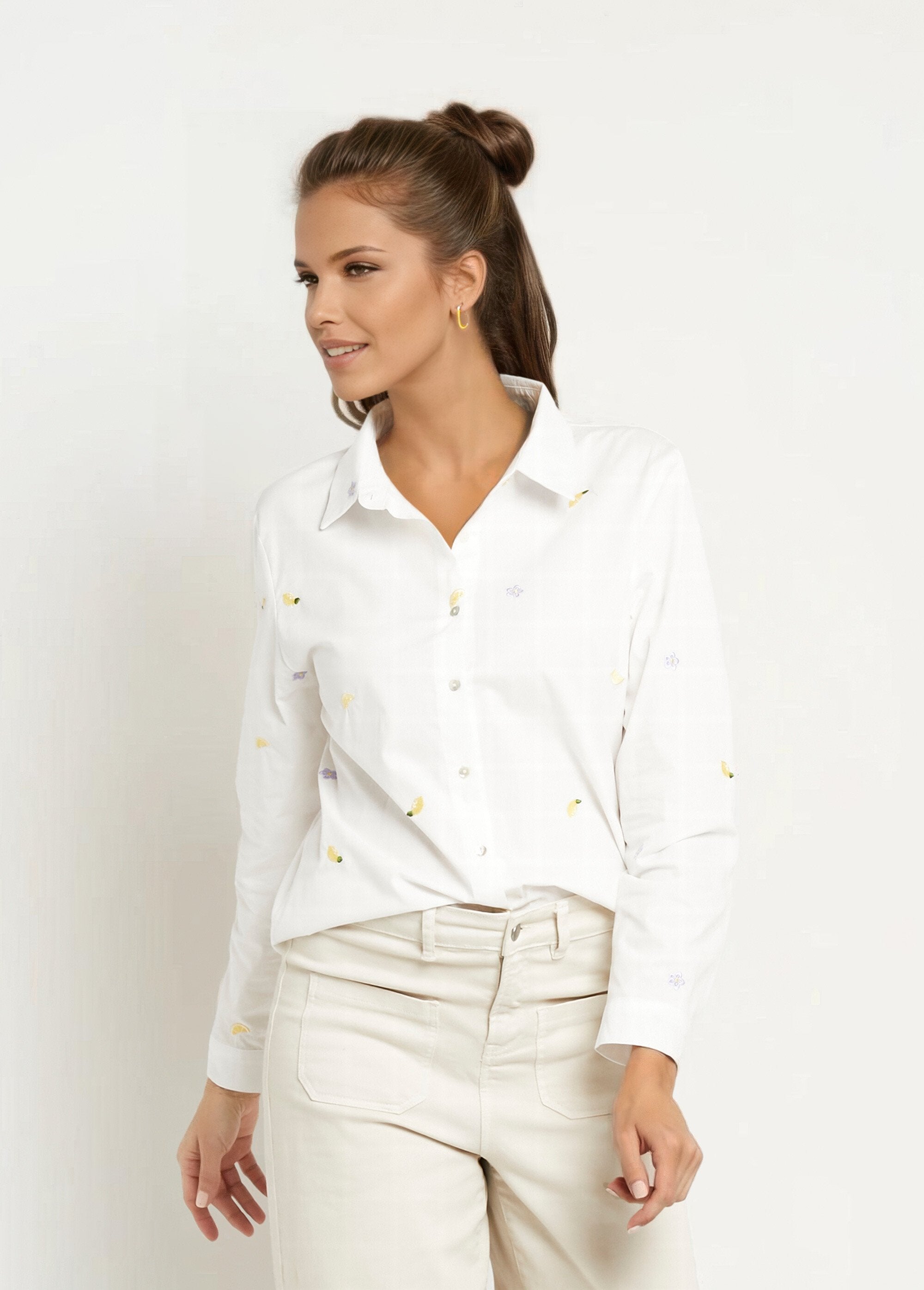 Chemise_broderies_fleurs_et_fruits_Blanc_FA1_slim