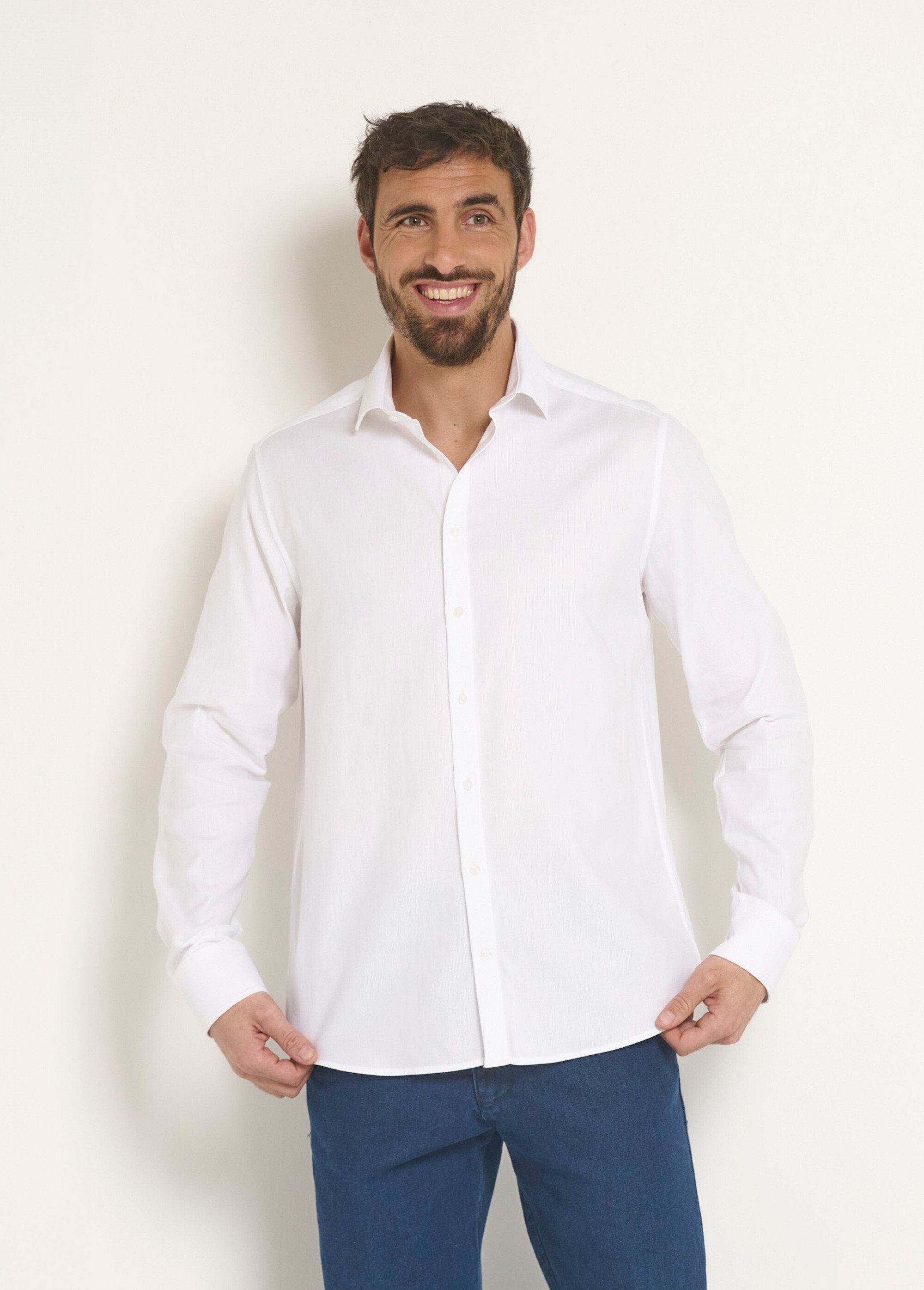 Chemise_coton_chic_col_semi_italien_Blanc_FA1_slim