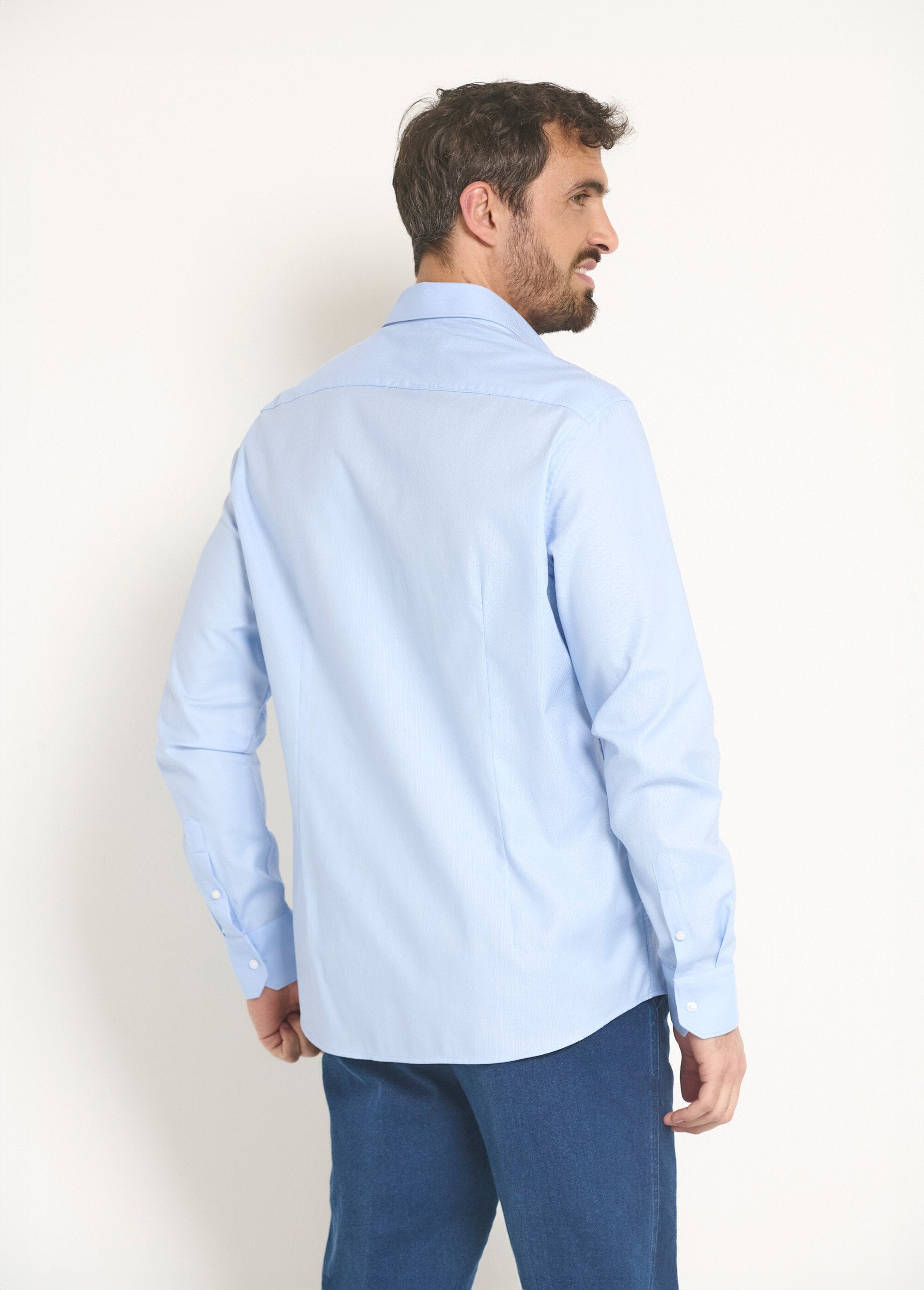 Chemise_coton_chic_col_semi_italien_Bleu_ciel_DO1_slim