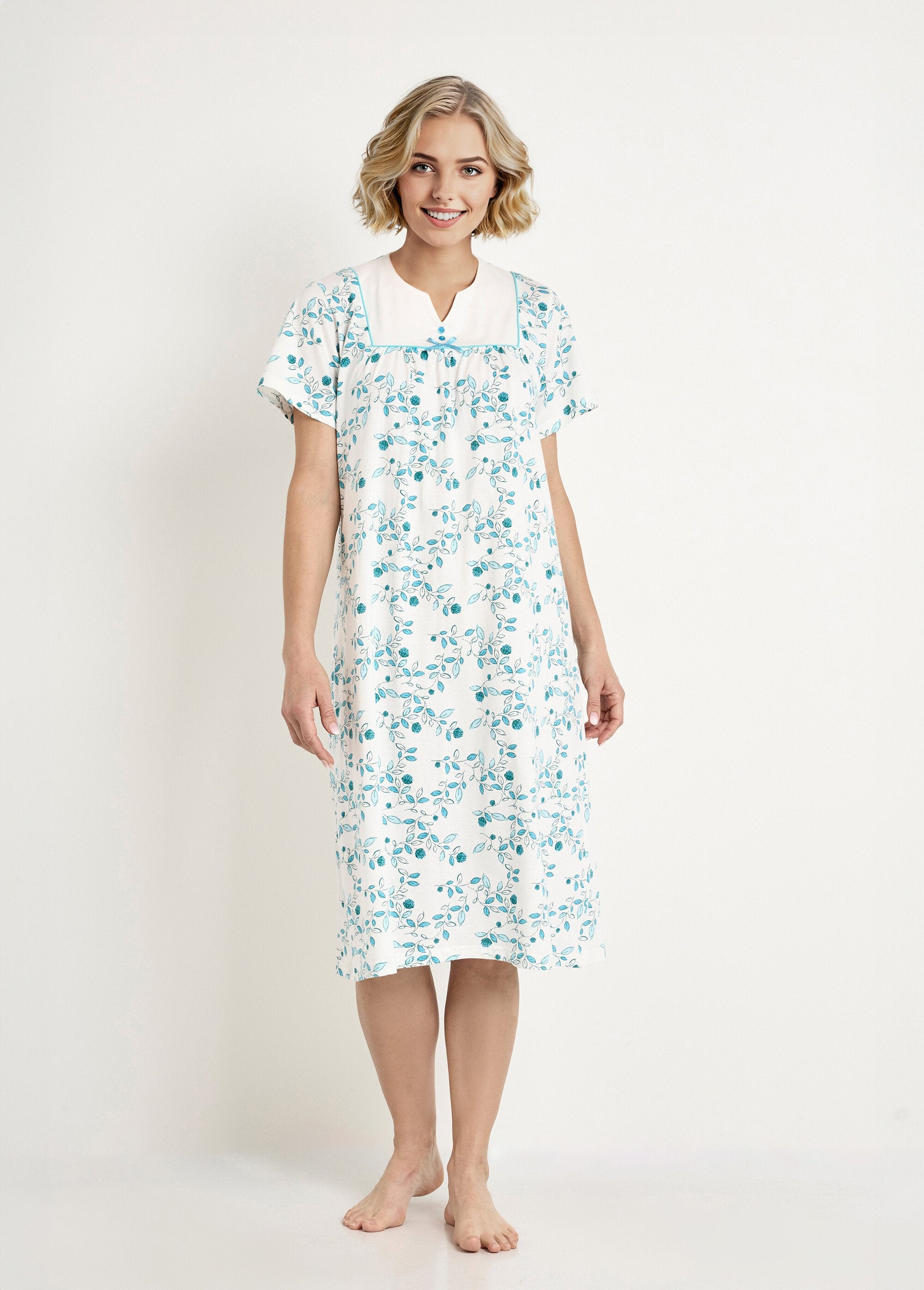 Chemise De Nuit Femme Manche Longue Chemise De Nuit Longue Coton Afibel - Lot De 2 - 100% Coton Oeko-Tex - Confortable Et Douce Pyjama Femme Longue Confortable Chemise De Nuit Femme Manche Longue Chemise De Nuit Longue Coton Afibel - Lot De 2 - 100% Coton Oeko-Tex - Confortable Et Douce Pyjama Femme Longue Confortable