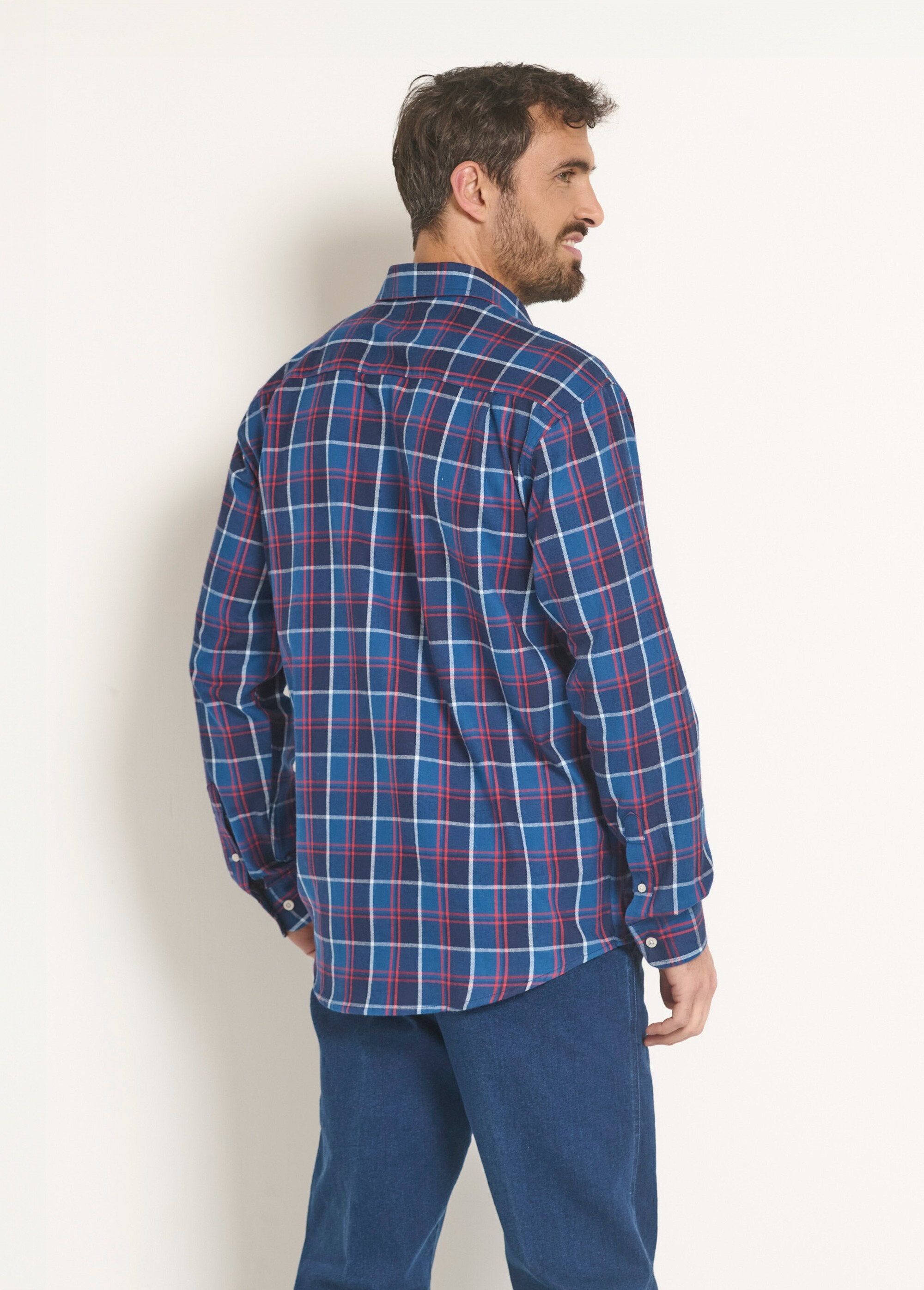 Chemise_flanelle_chaude_grands_carreaux_Carreaux_bleu_DO1_slim