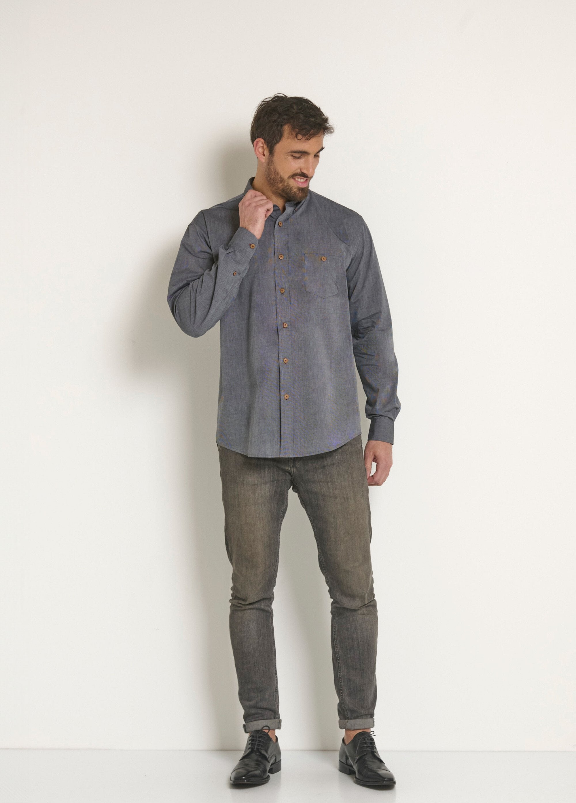 Katoenen_shirt_met_lange_mouwen_Gris_SF1_slim