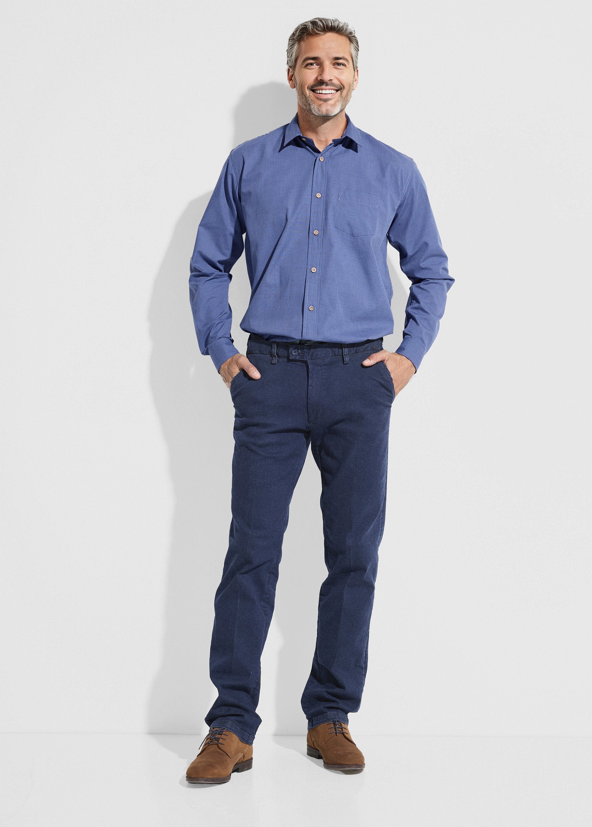 Micro_geruit_overhemd_met_lange_mouwen_Bleu_SF1_slim