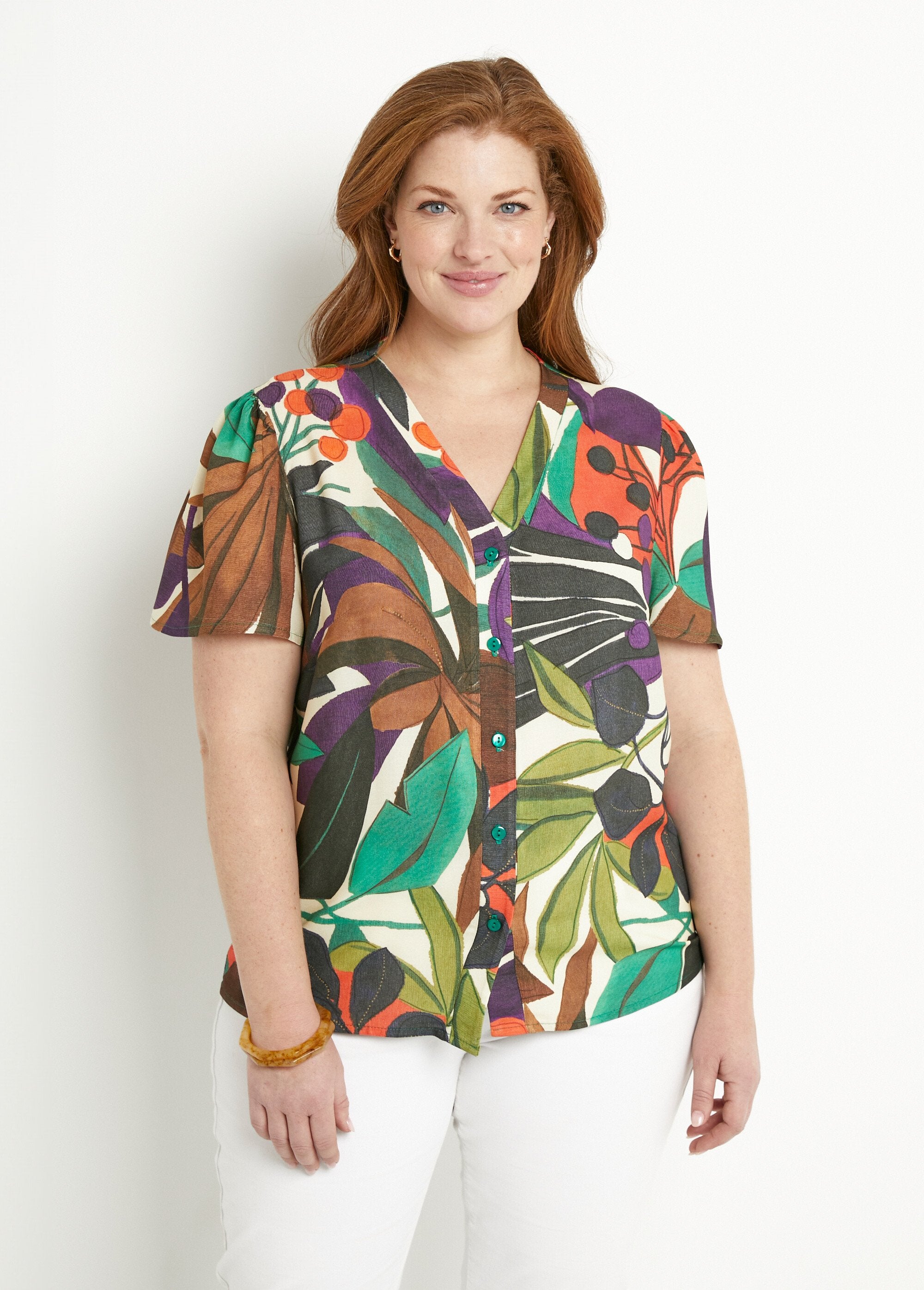 Chemisier_col_V_imprimé_végétal_manches_courtes_Multicolore_FA1_curvy