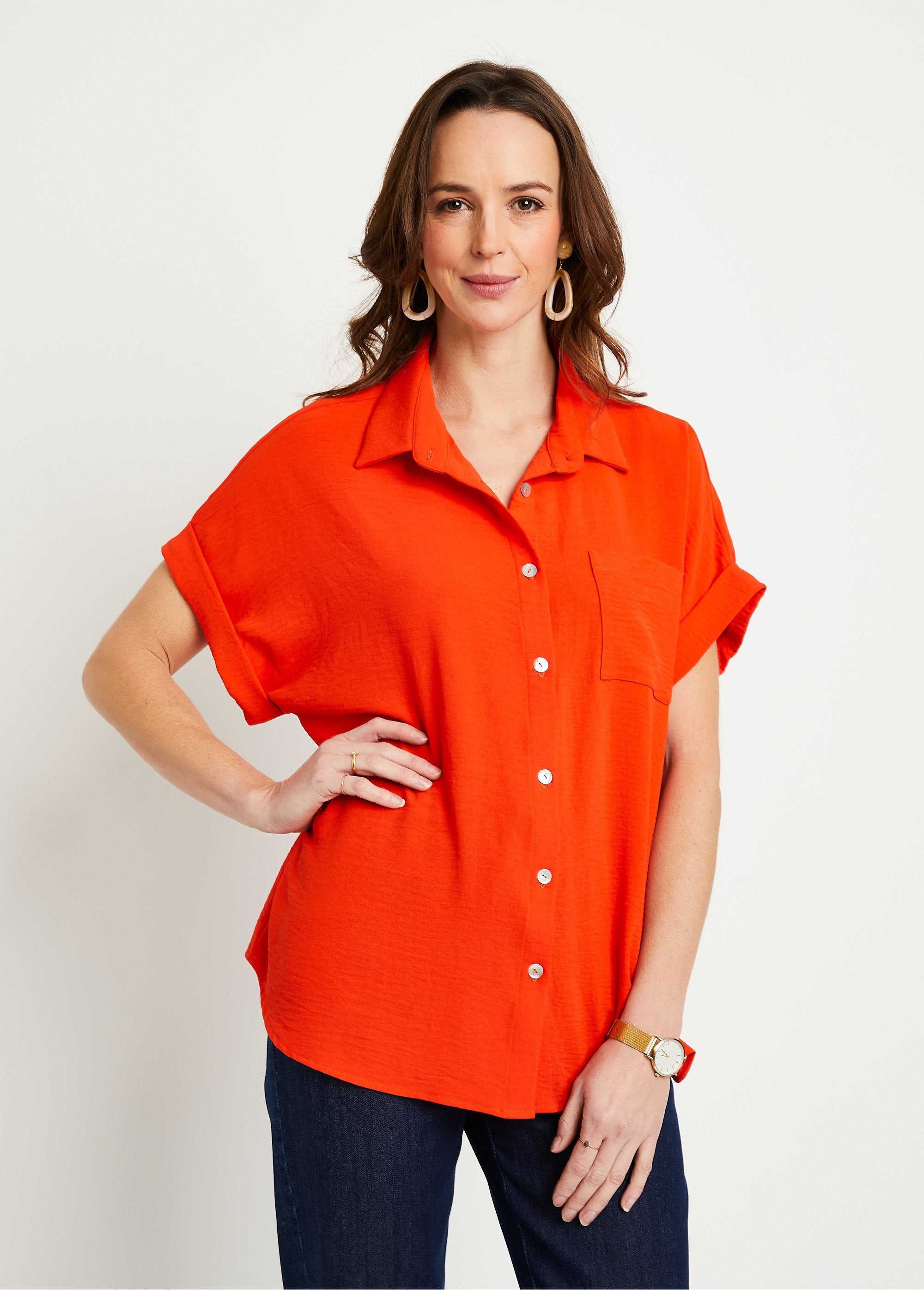 Blusa_lisa_de_manga_corta_naranja_FA1_slim