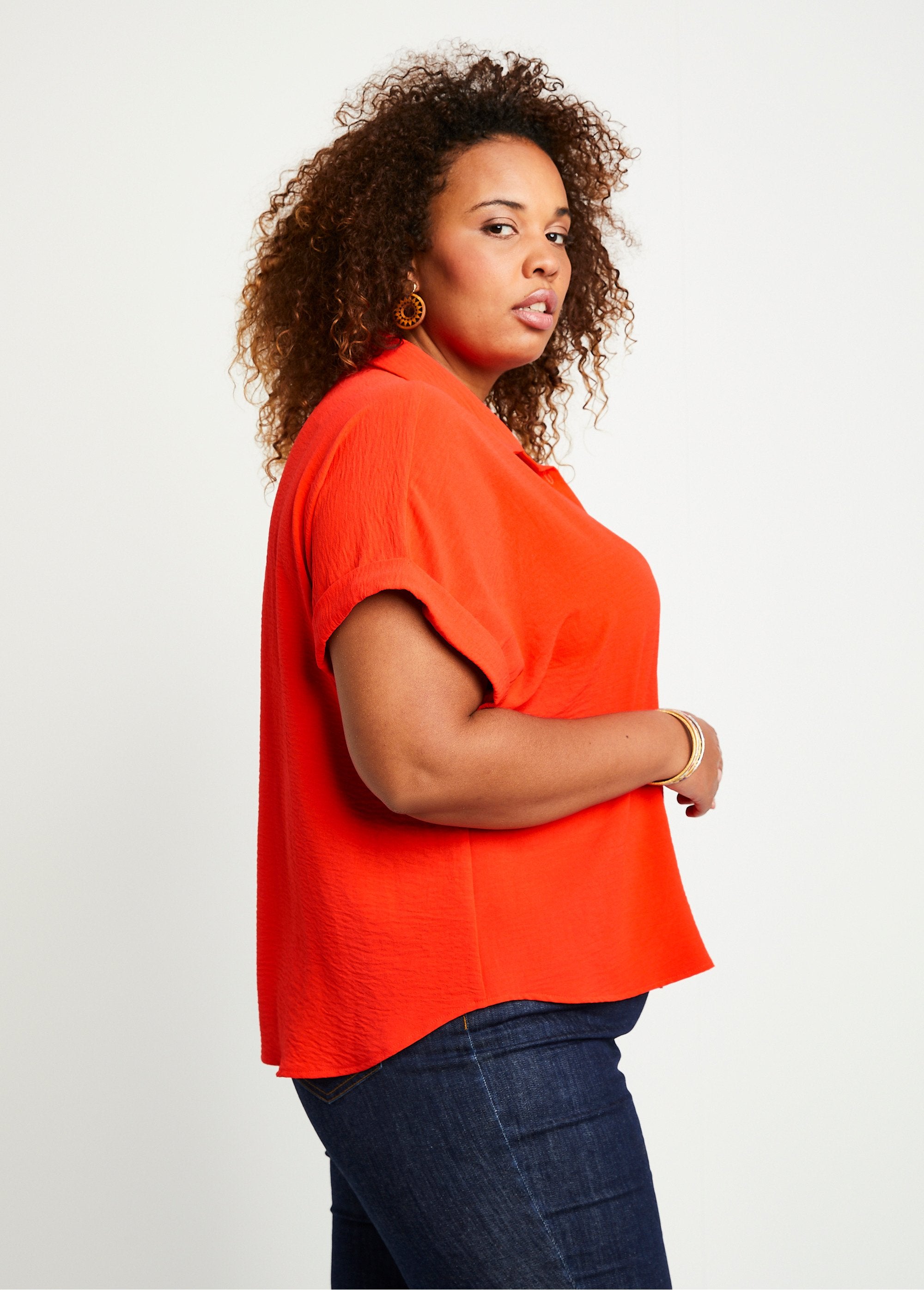 Chemisier_uni_manches_courtes_Orange_FA2_curvy