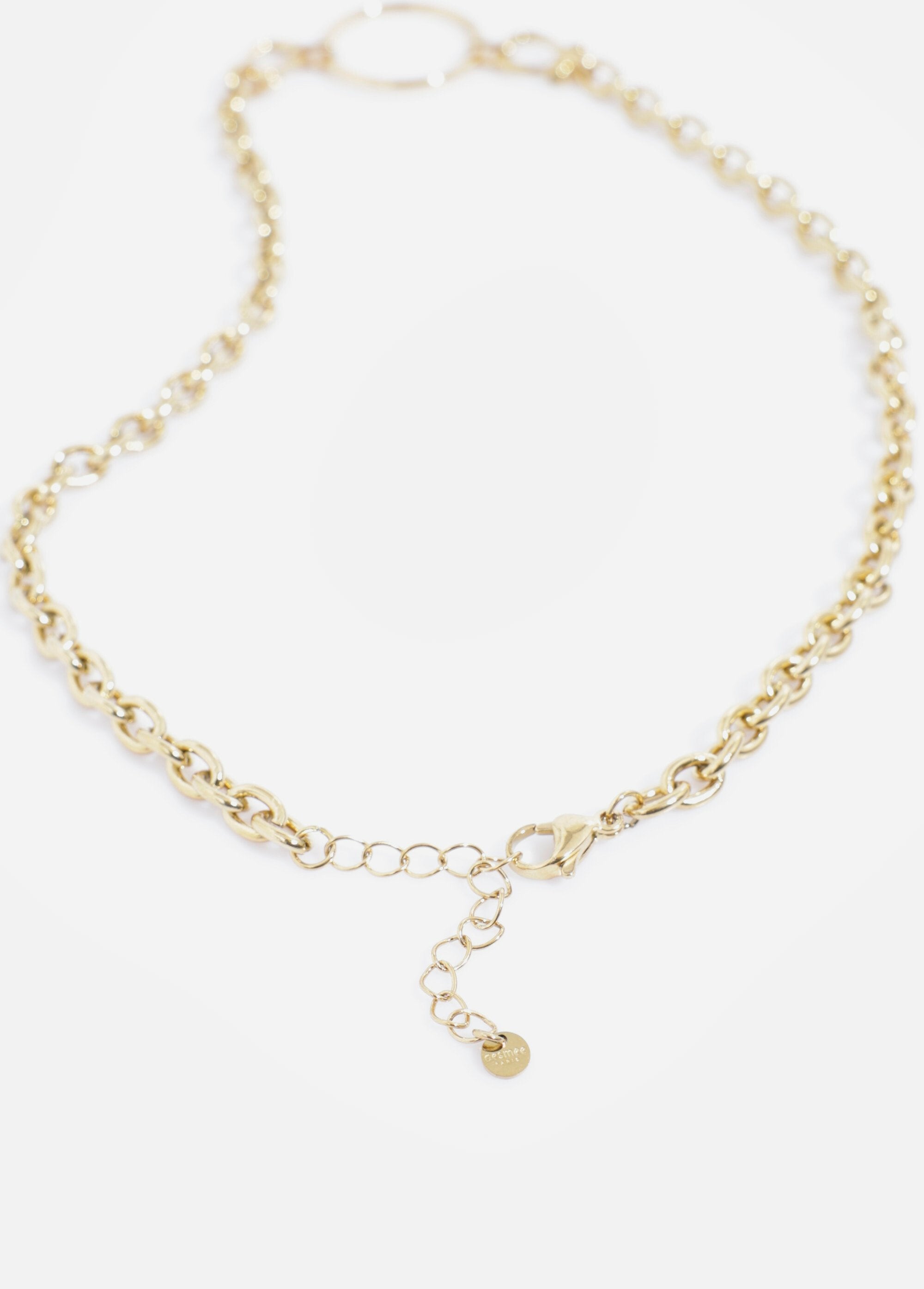 Collier_acier_inoxydable_détail_manilles_Dore_DE2_slim
