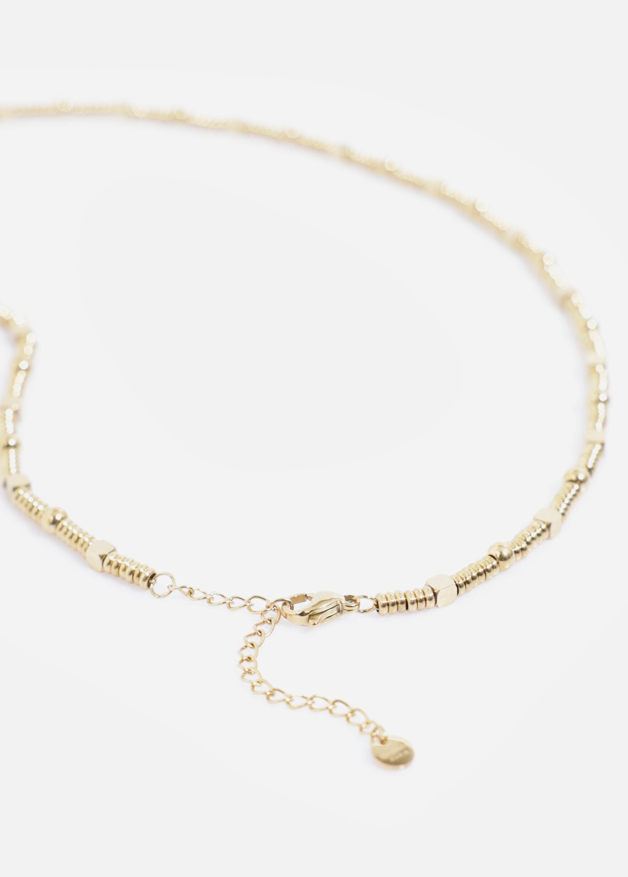 Collier_maille_souple_acier_inoxydable_Dore_DE2_slim