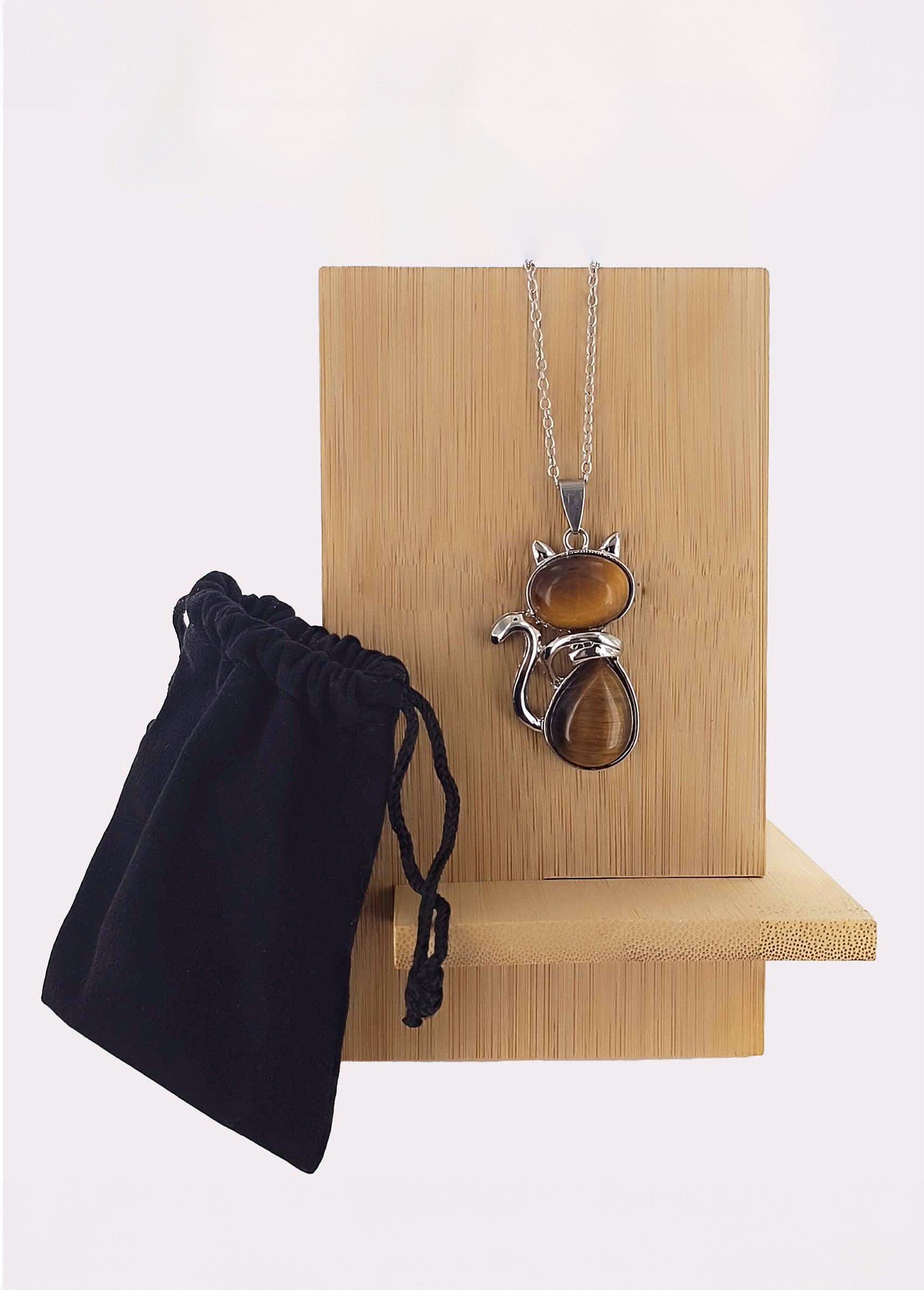 Ketting_hanger_kattensteen_tijgeroog_Marron_et_argent_FA1_slim