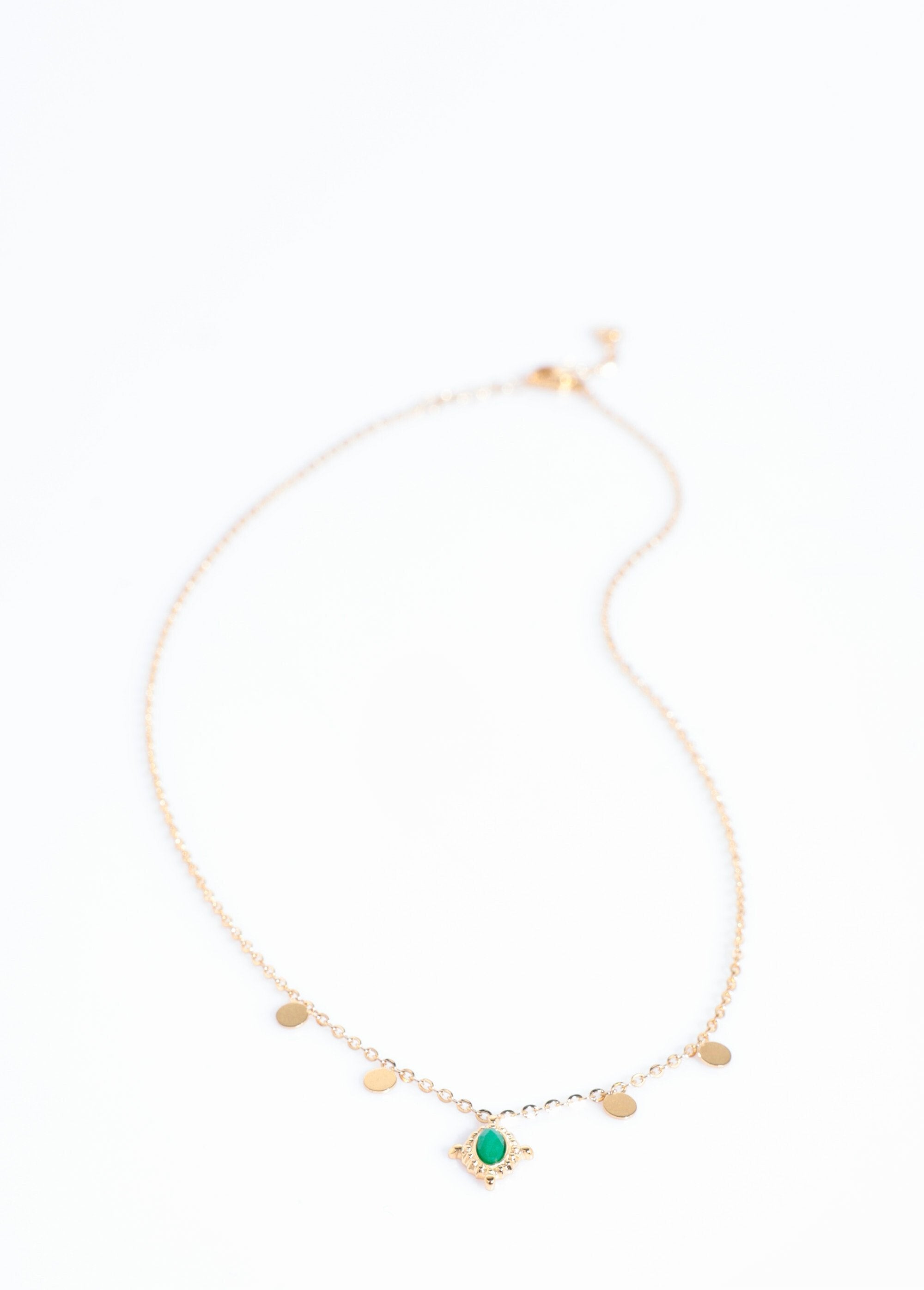Collier_pendentif_pierre_acier_inoxydable_Dore_DE1_slim