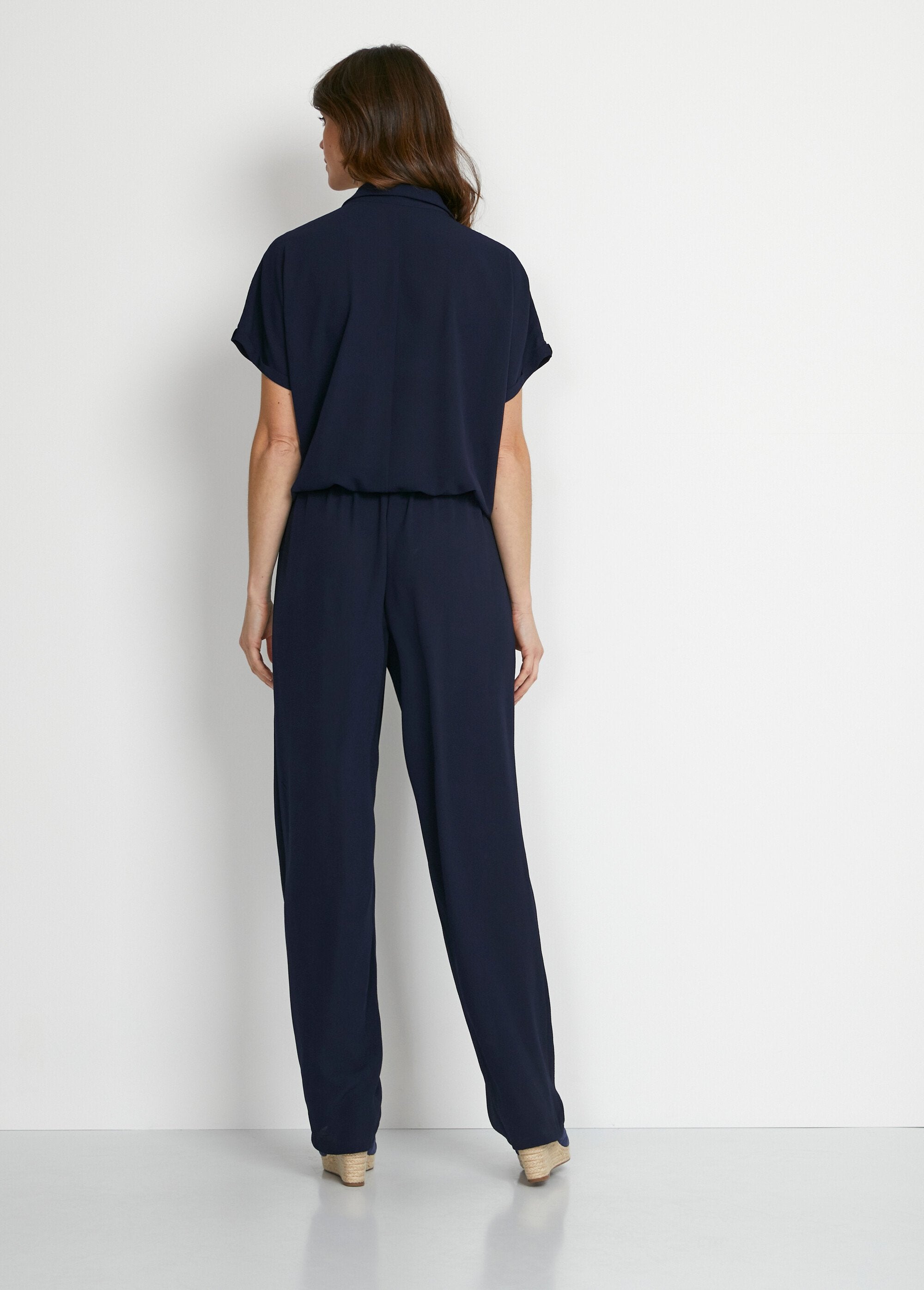 Combi-pantalon_unie_taille_élastiquée_Uni_marine_DO1_slim