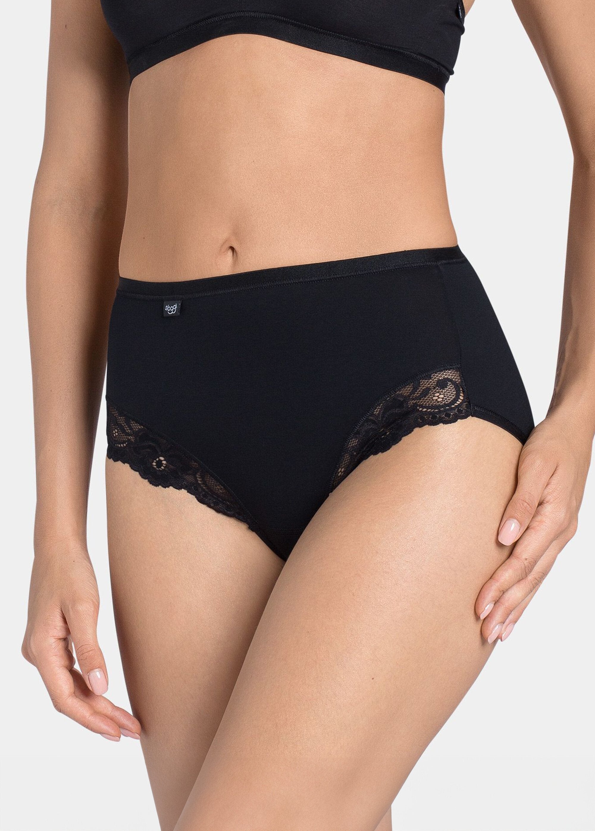 ®_Sloggi_-_Kanten_slip_met_hoge_taille_Noir_GA1_slim