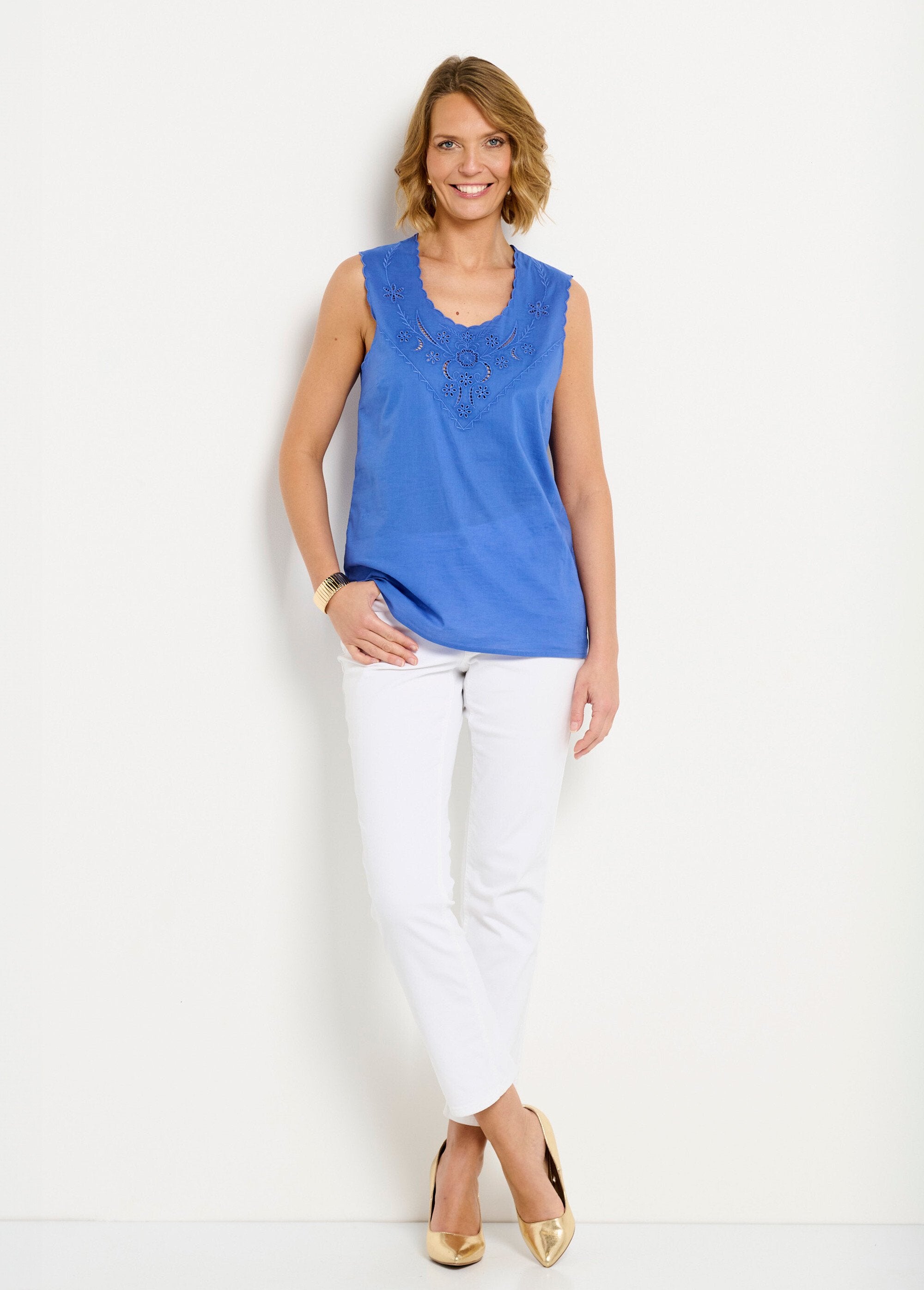 Débardeur_uni_coton_brodé_Bleu_SF1_slim