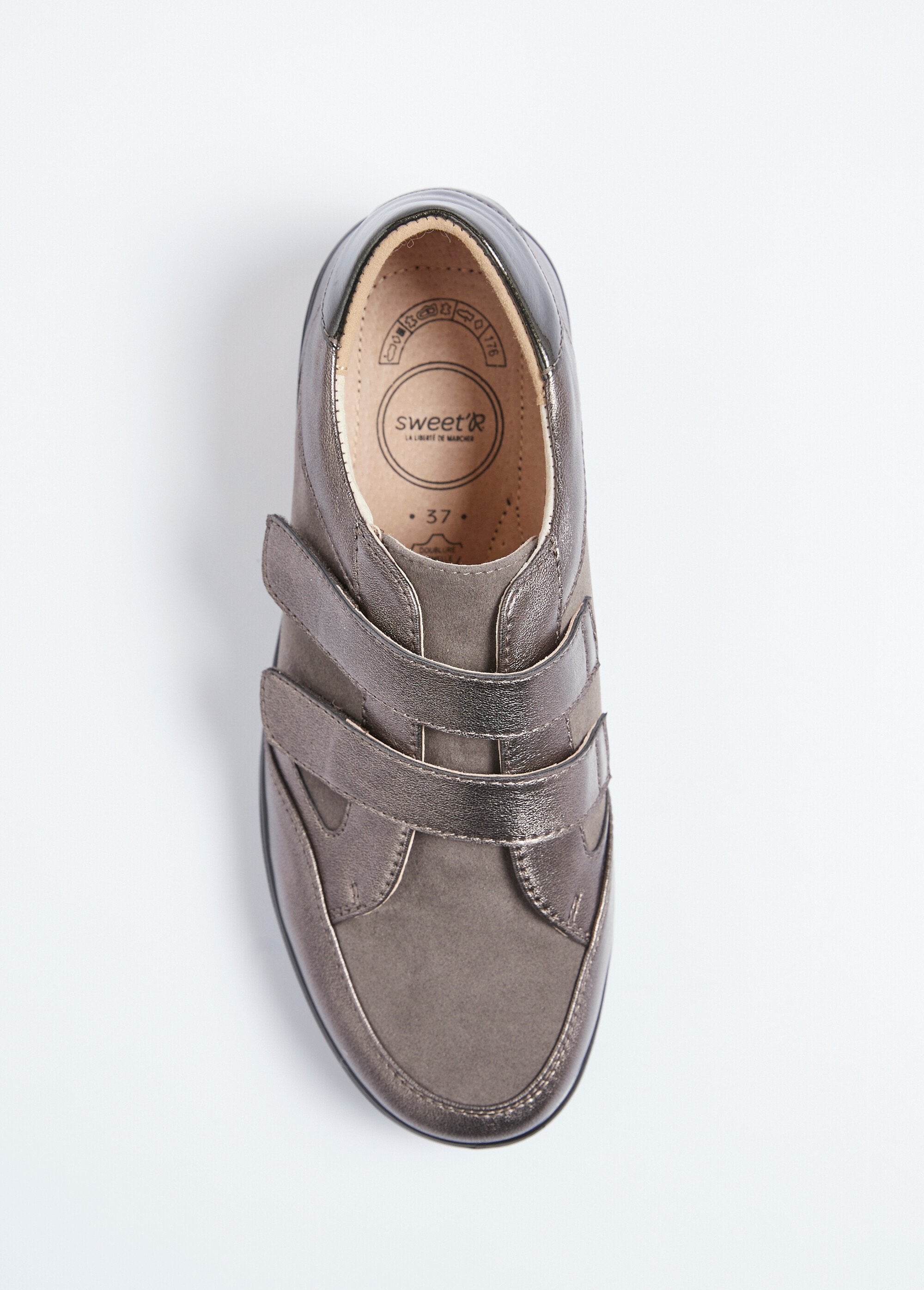 Derbies_largeur_confort_scratchées_bi-matière_Taupe_OV1_slim