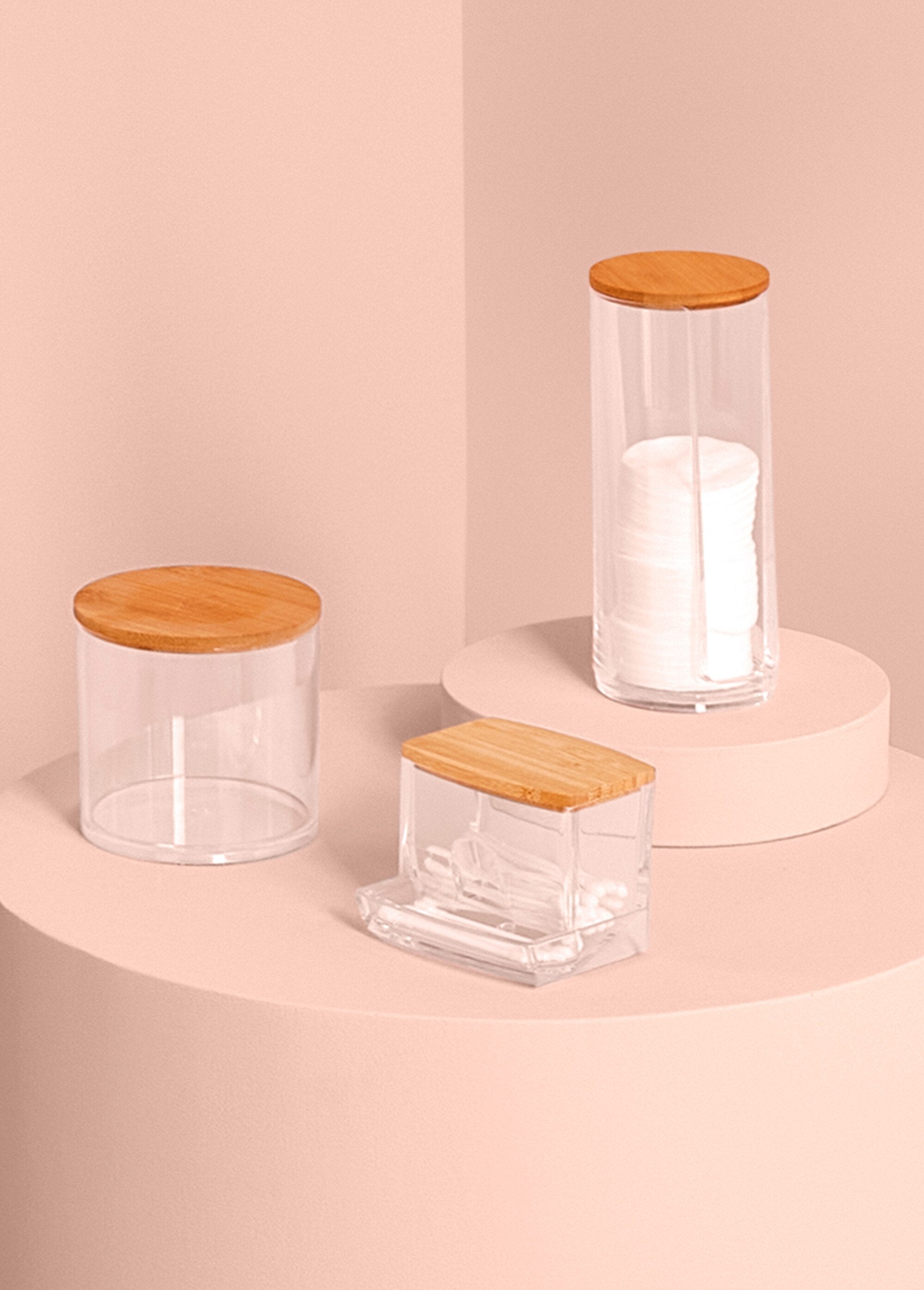 Distributeur_bambou_de_disques_coton_Transparent_et_bambou_SF1_slim