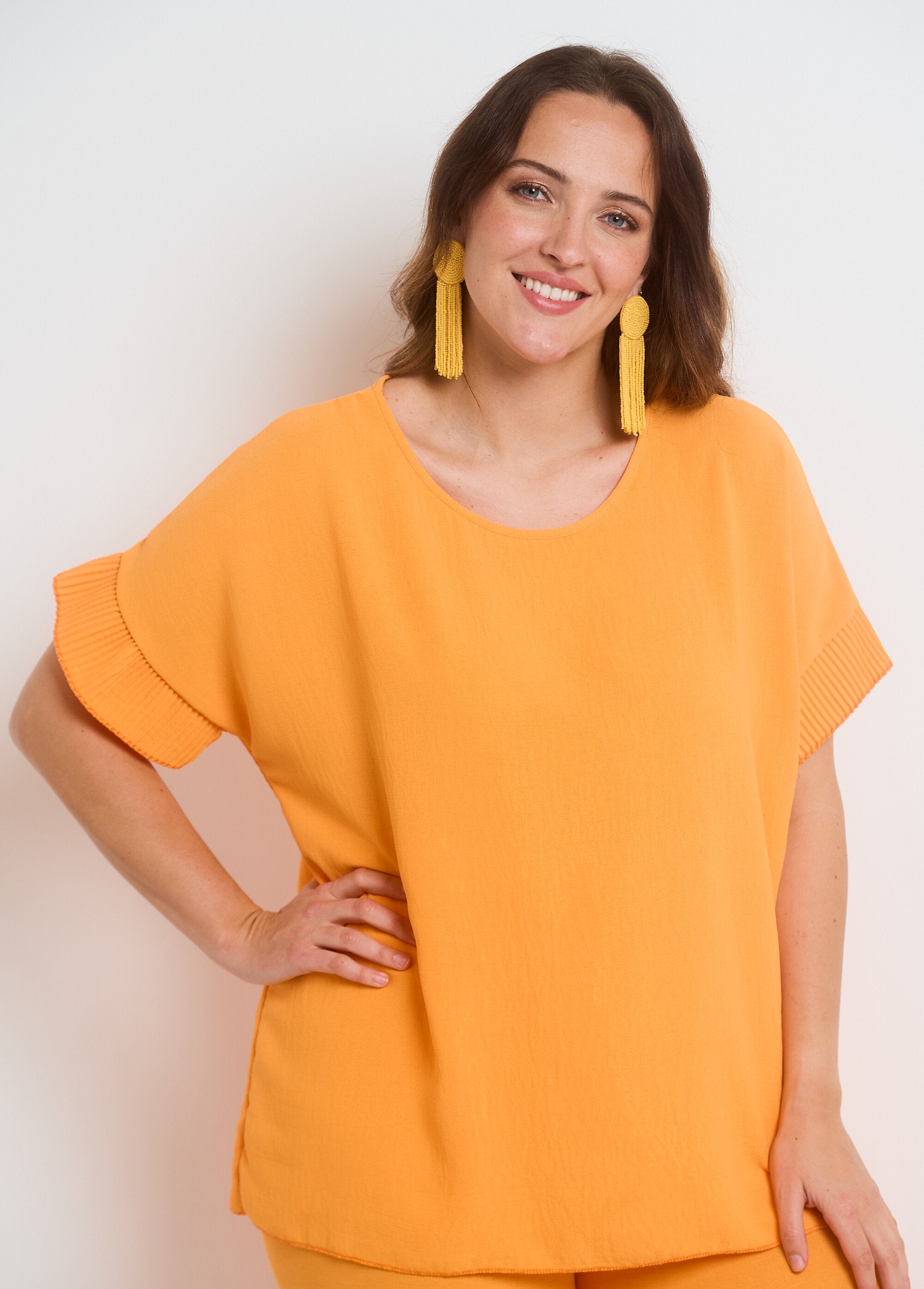 Soepel_vallende_tuniek_en_broek_Orange_DE1_curvy