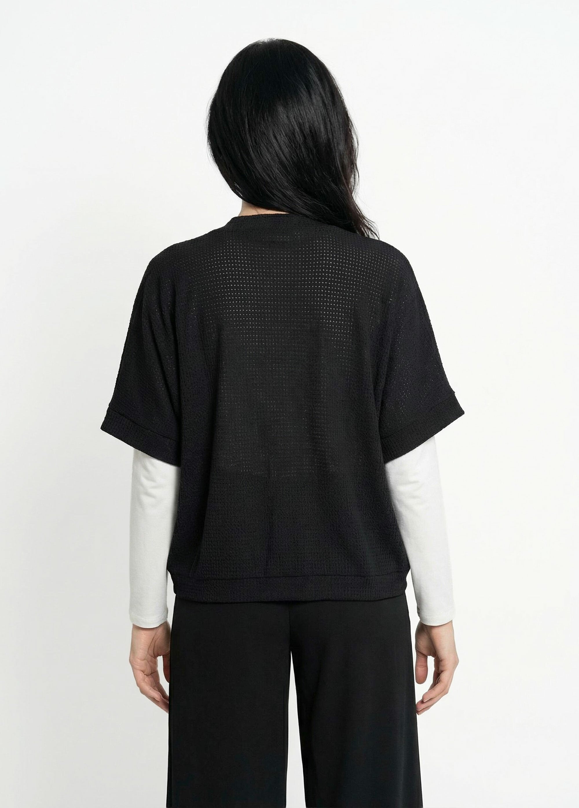 Gilet_boléro_en_maille_gaufrée_Noir_DO1_slim