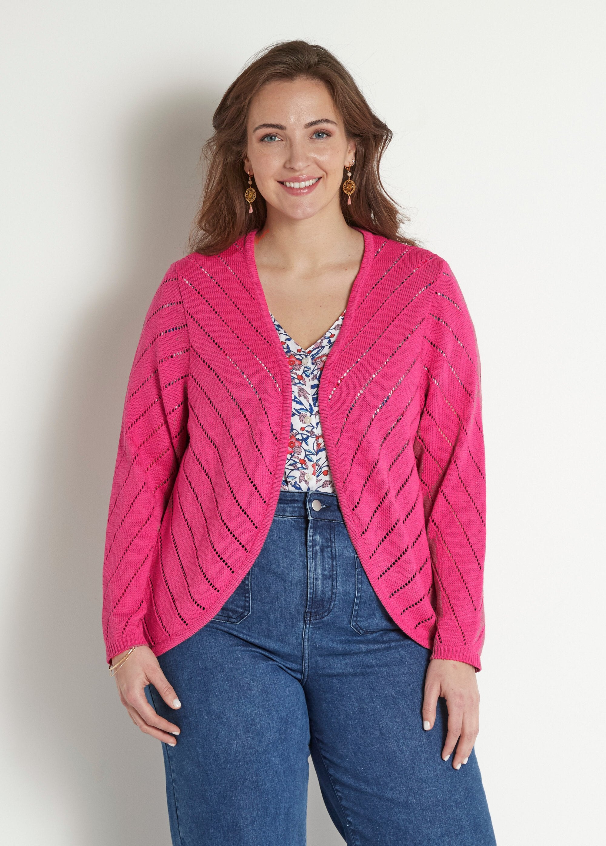 Fine_openwork_cotton_bolero_vest_Cassis_FA1_curvy