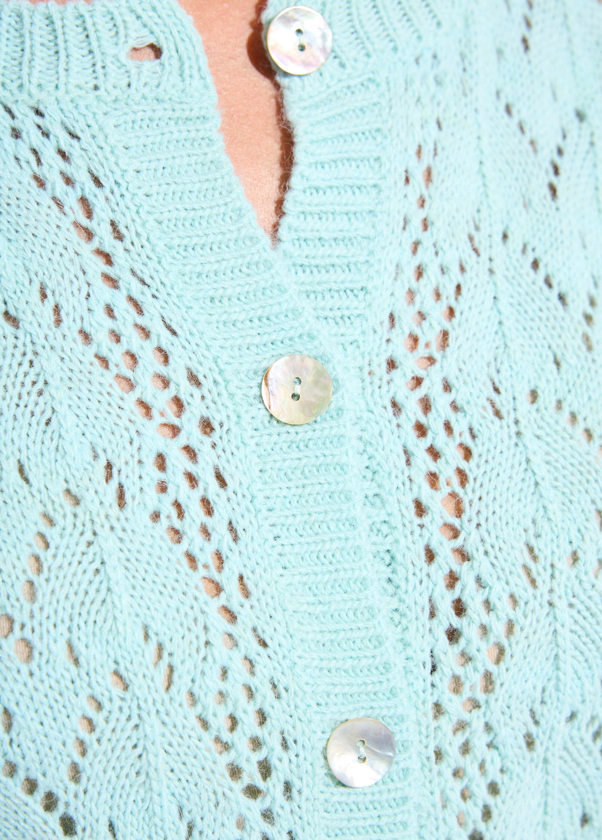 Gilet_boutonné_ajouré_avec_laine_et_cachemire_Vert_DE3_slim