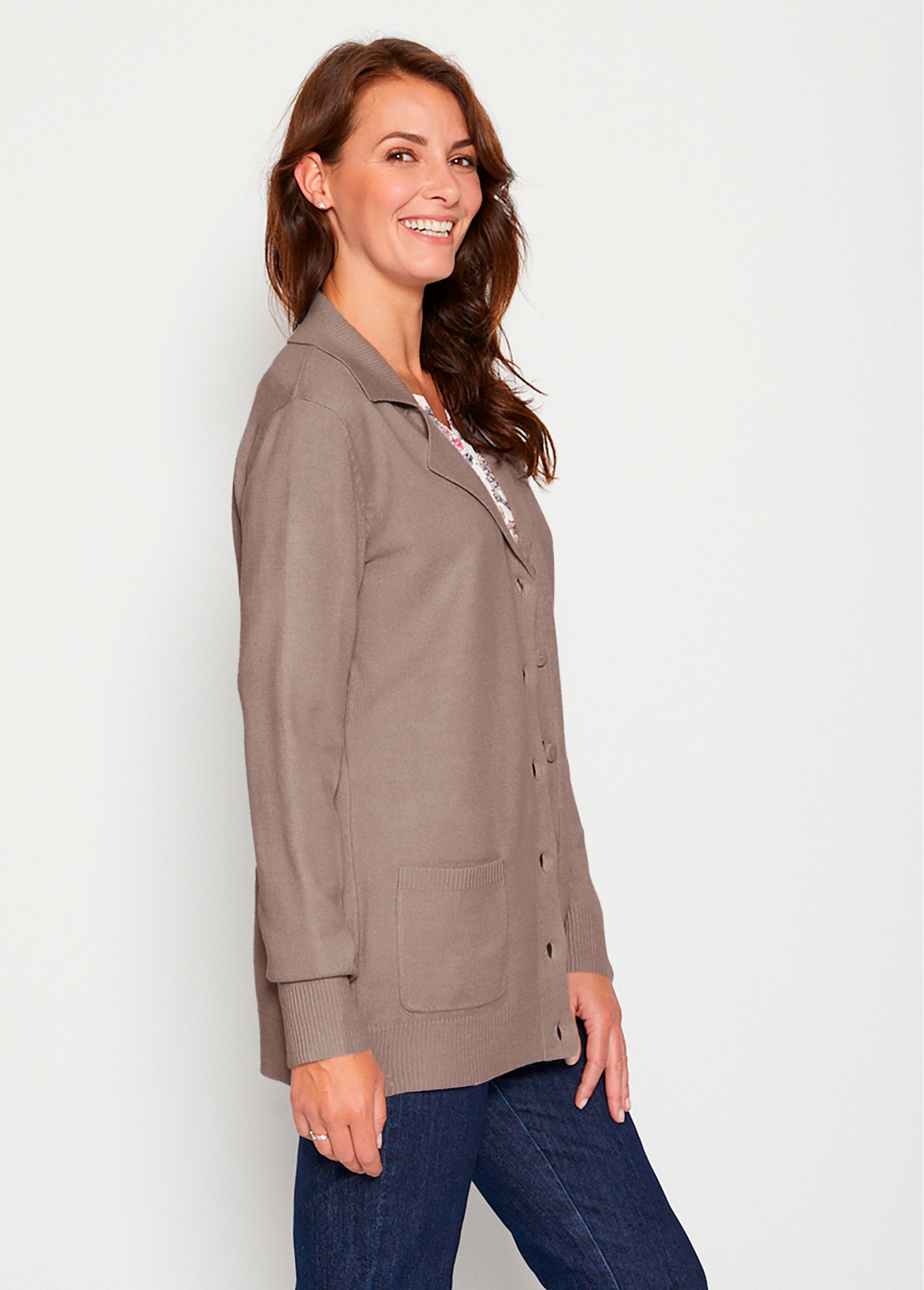 Gilet_boutonné_mi_long_col_tailleur_Taupe_DR1_slim