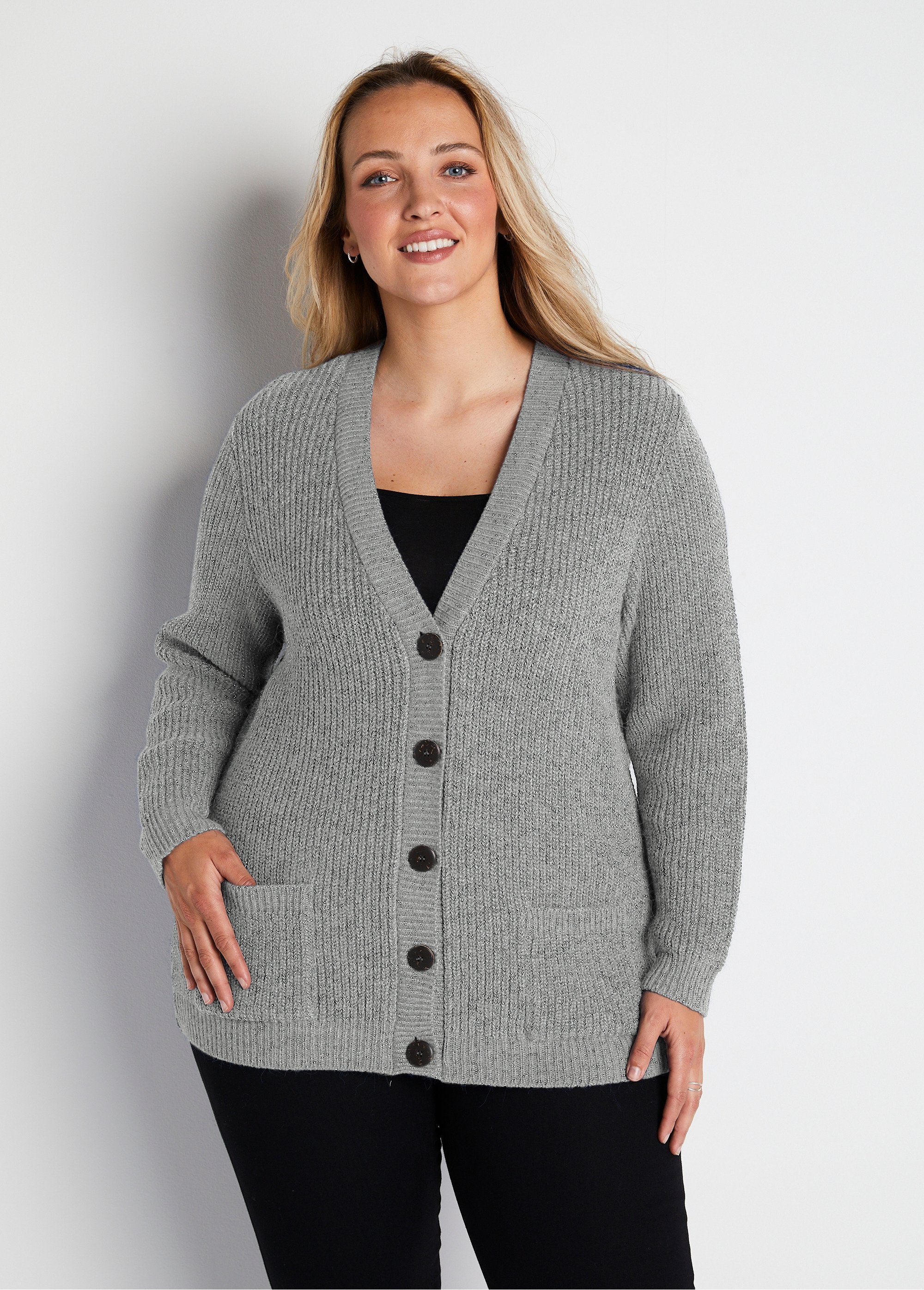 Gilet_boutonné_mi-long_maille_perlée_avec_laine_Gris_FA1_curvy