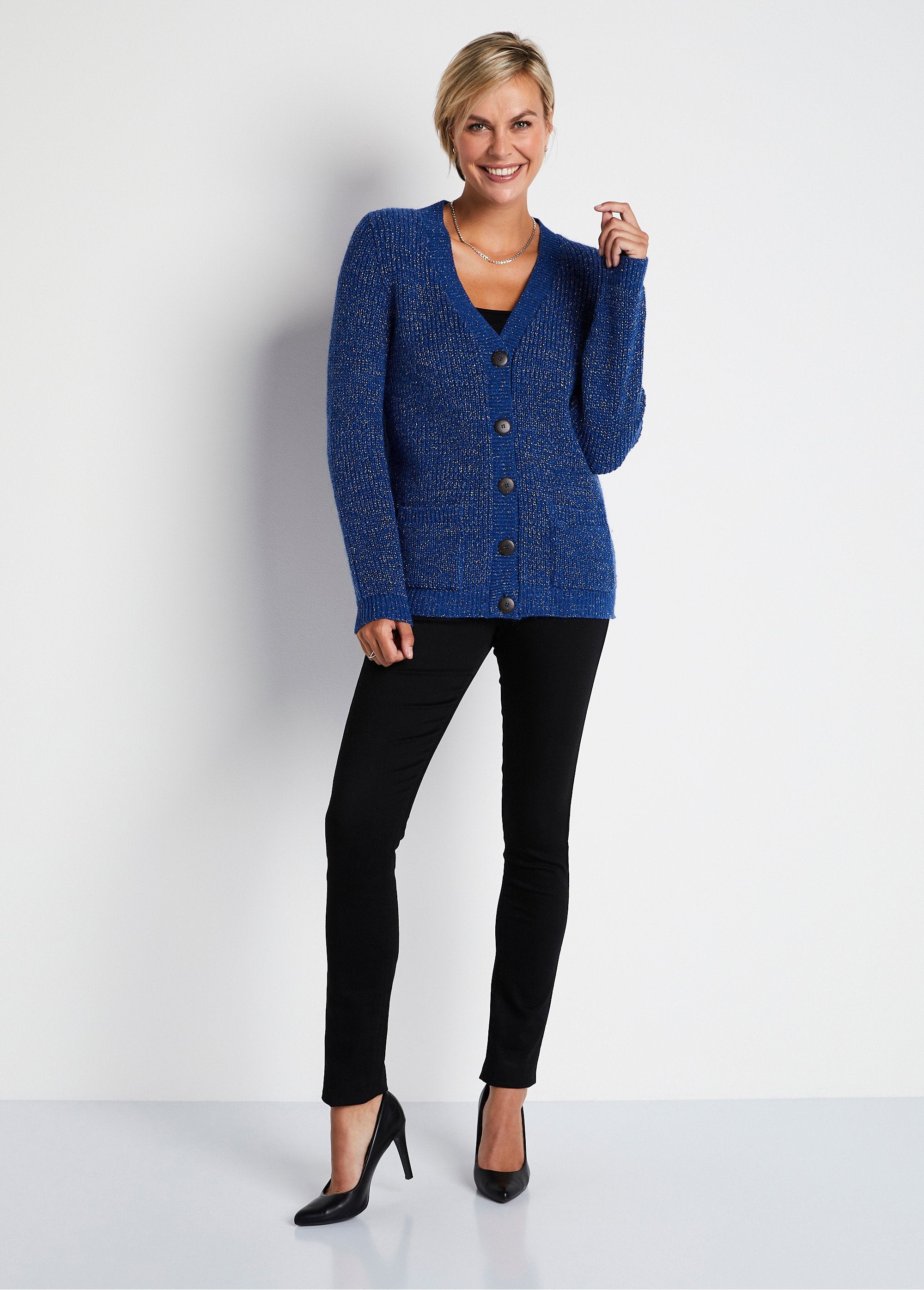 Mid-length_buttoned_cardigan_with_beaded_knit_and_wool_Blue_SF1_slim