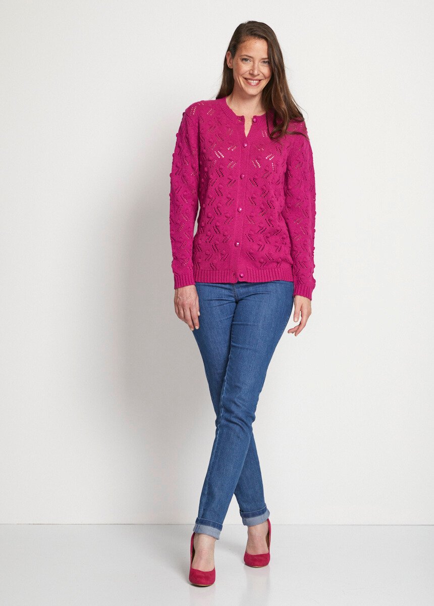 Gilet_cardigan_boutonné_court_maille_boules_Cassis_SF1_slim