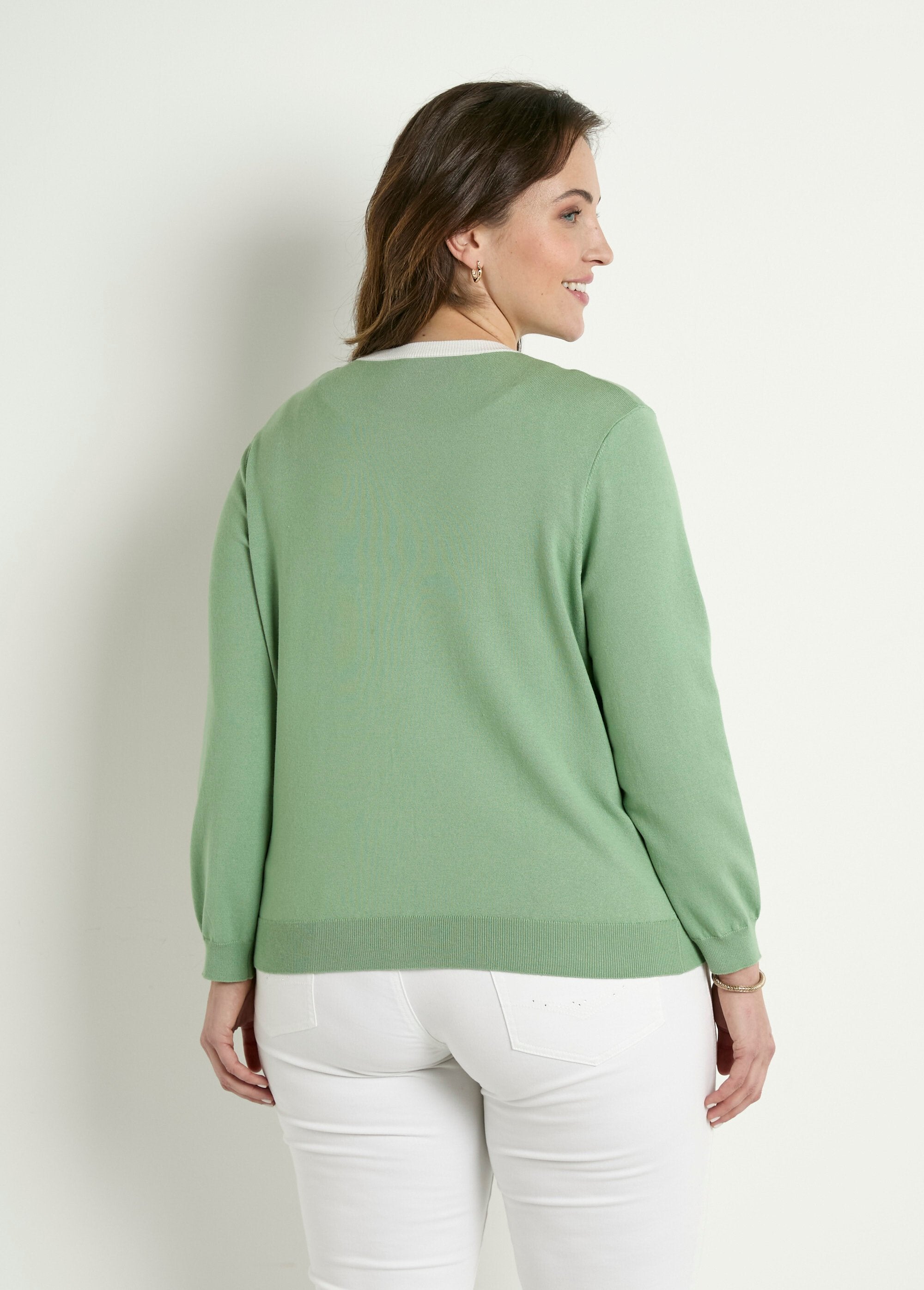 Gilet_cardigan_doux_col_rond_boutonné_Vert_d_eau_DO1_curvy