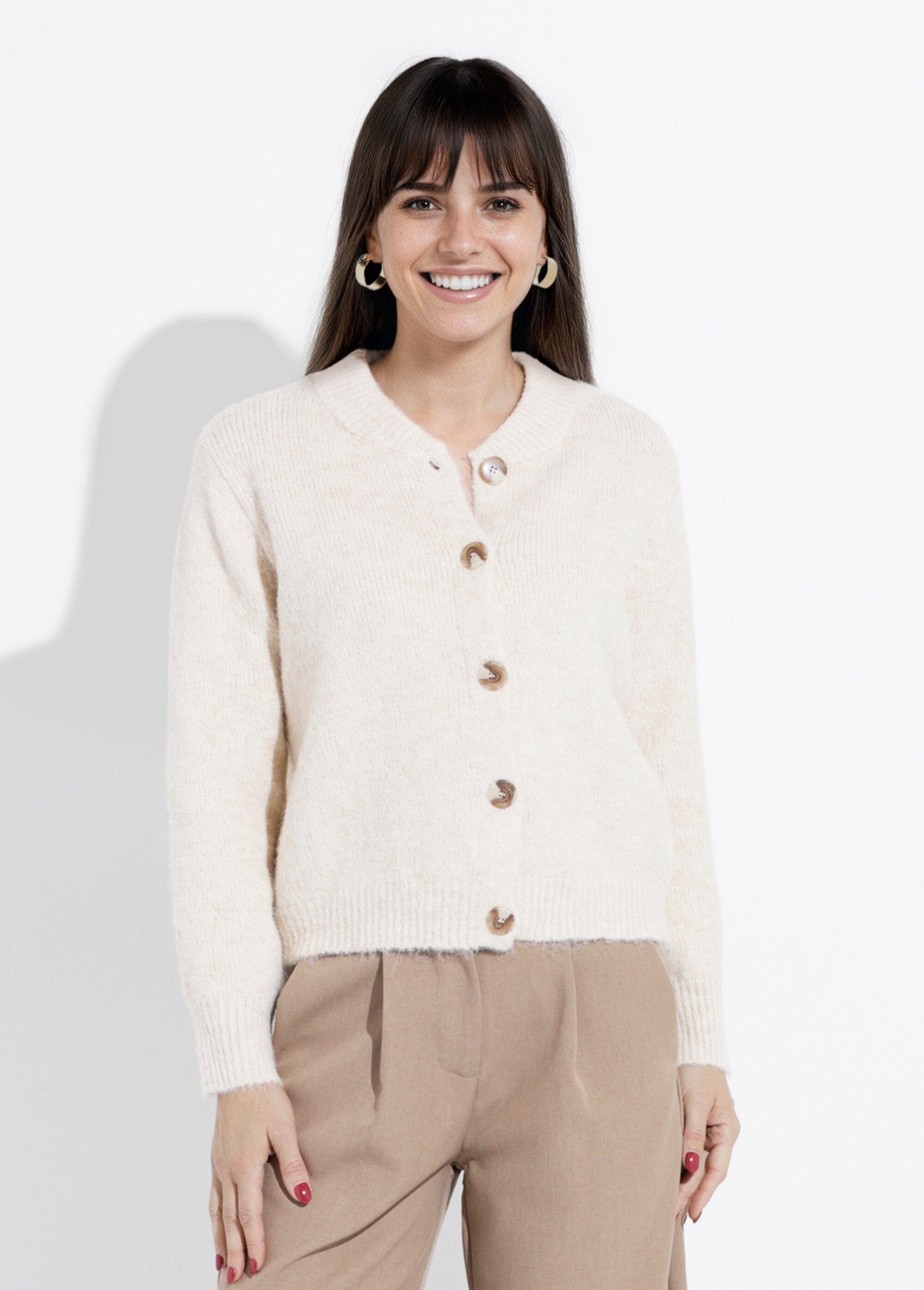 Gilet_en_maille_col_rond_fantaisie_Beige_FA1_slim
