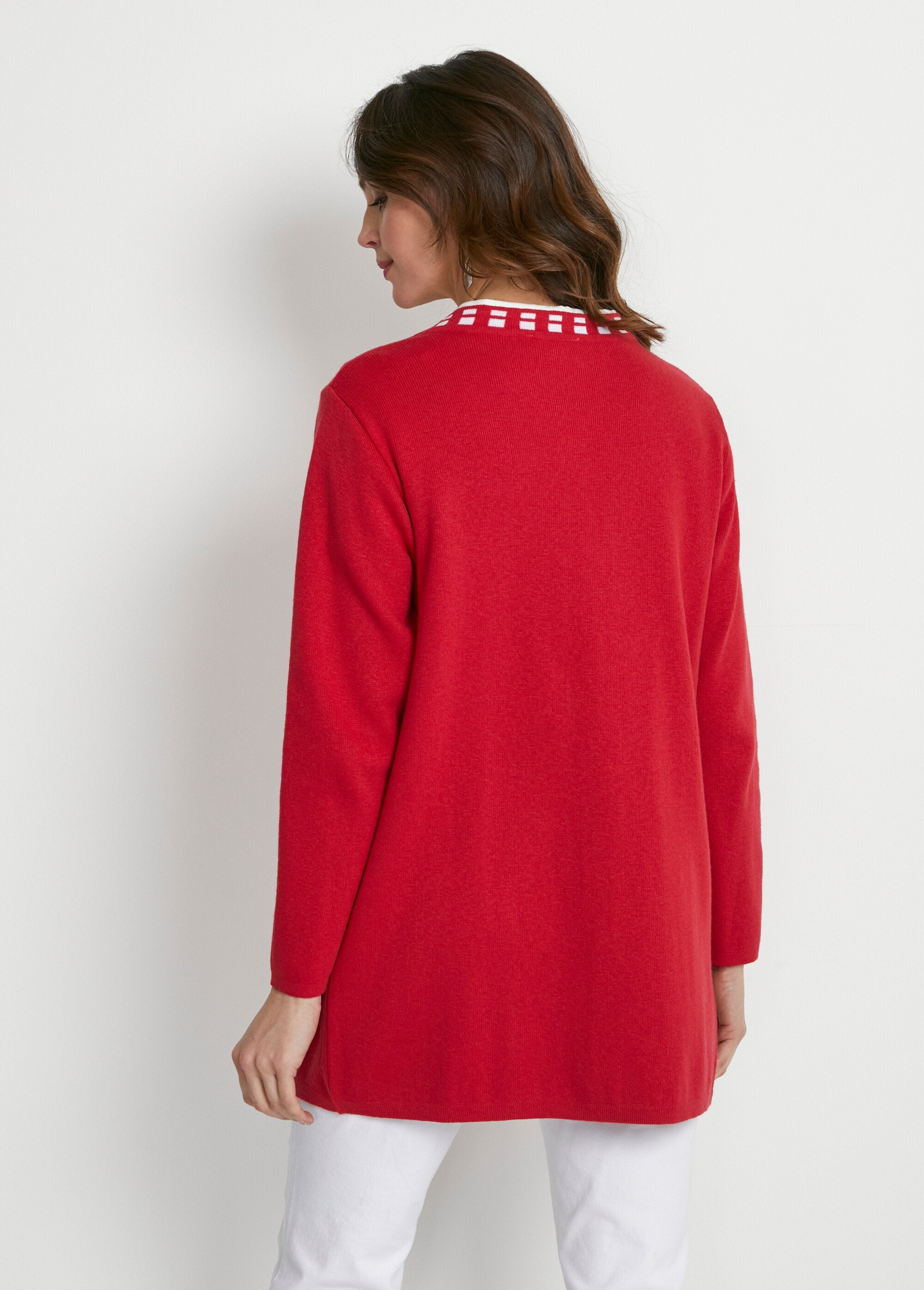 Lang_gebreid_katoenen_vest_Rood_DO1_slim