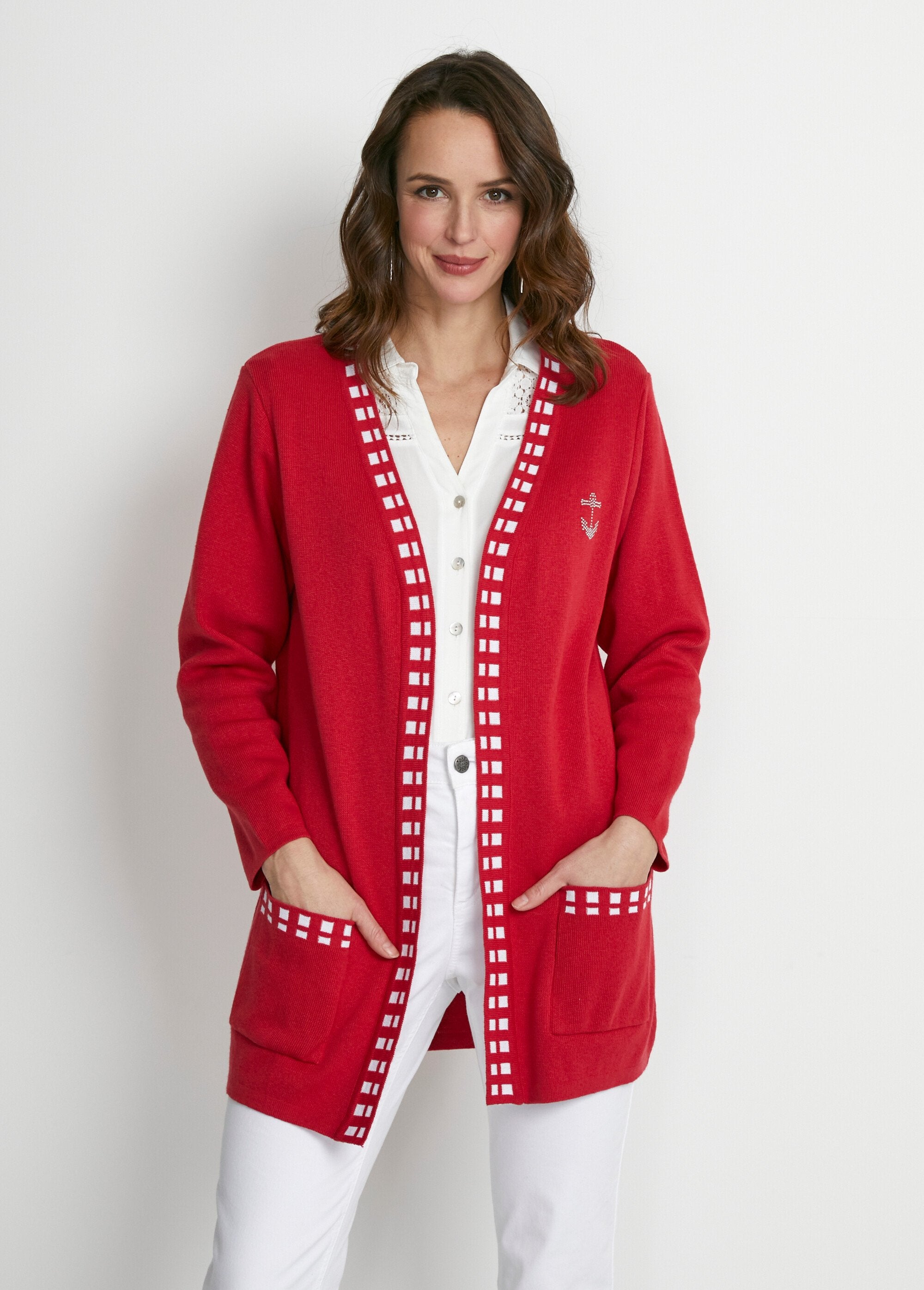 Gilet_long_maille_coton_Rouge_FA1_slim