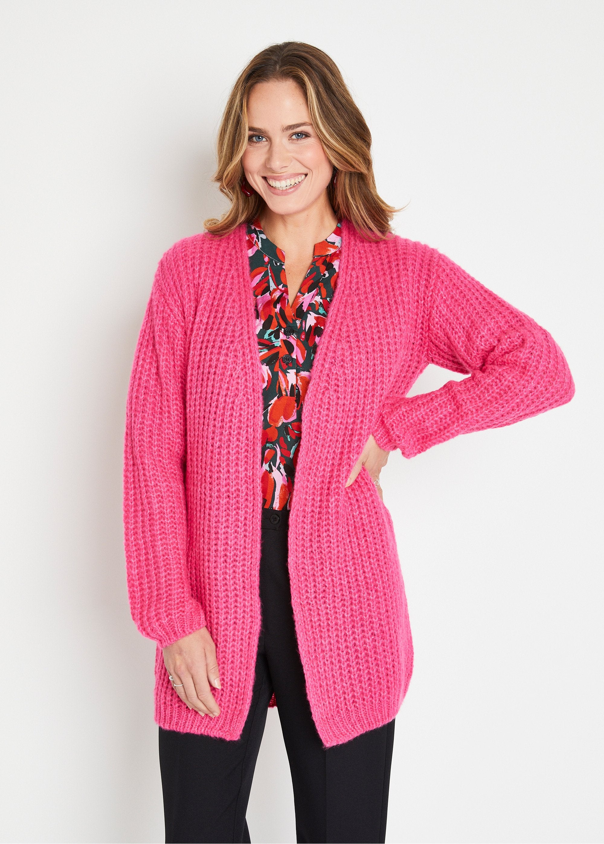 Effen_lang_vest_met_grote_gebreide_rand_Fuchsia_FA1_slim