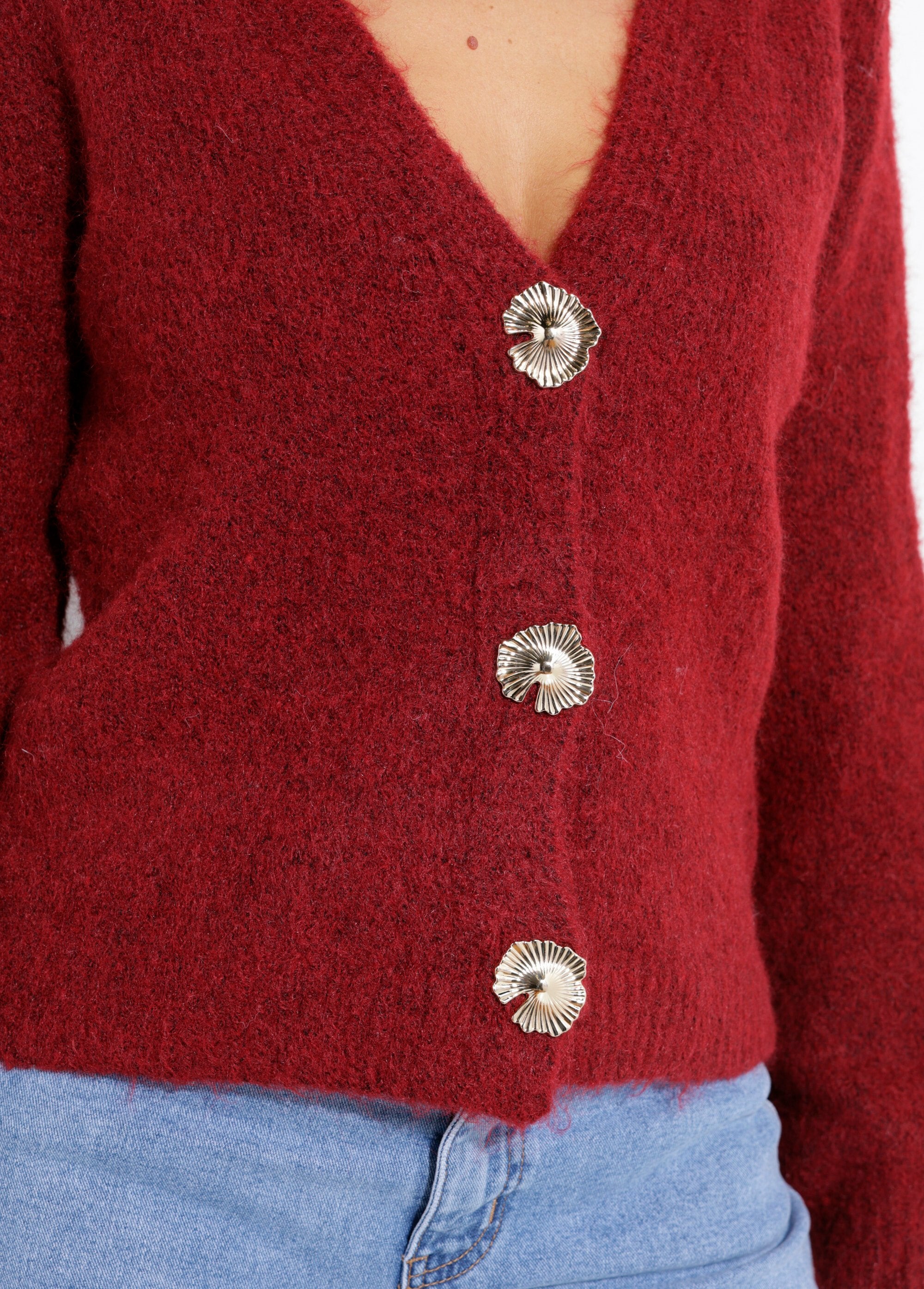 Gilet_maille_douce_avec_boutons_bijoux_Bordeaux_DE2_slim