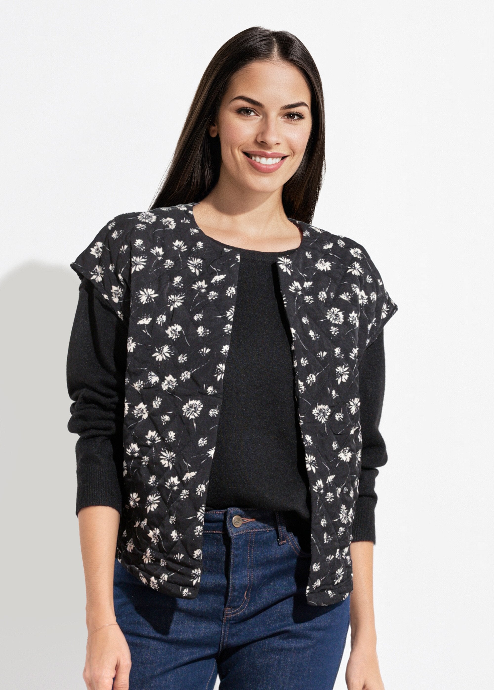 Mouwloos_gewatteerd_vest_met_doorstiksels_Noir_FA1_slim