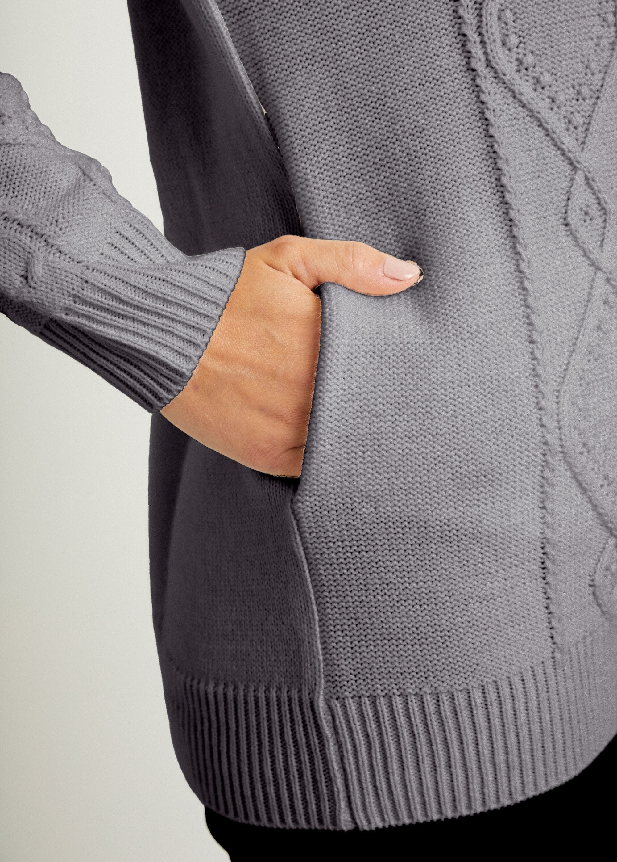 Gilet_zippé_chaud_col_montant_torsades_Gris_DE3_slim