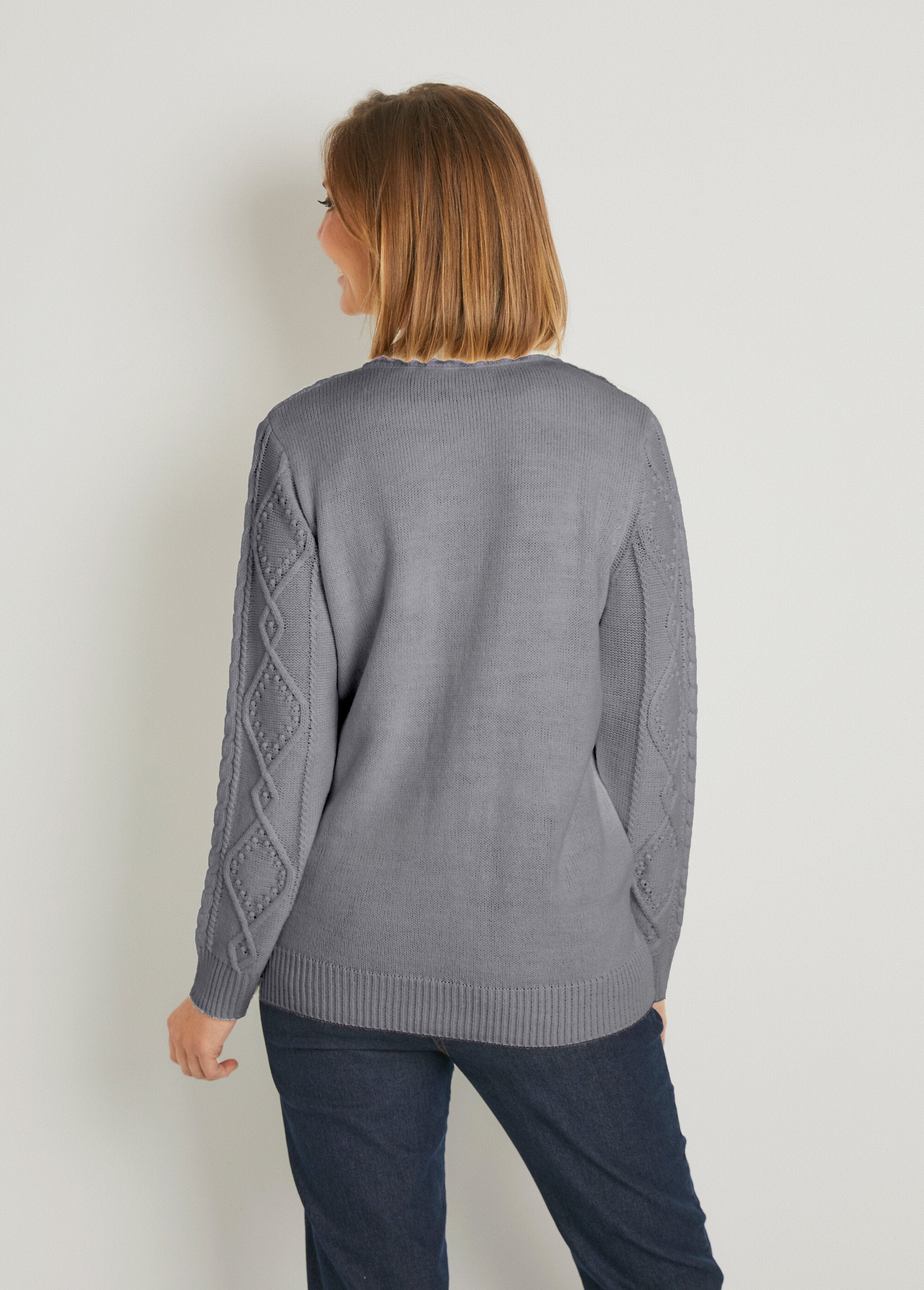 Gilet_zippé_chaud_col_montant_torsades_Gris_DO1_slim