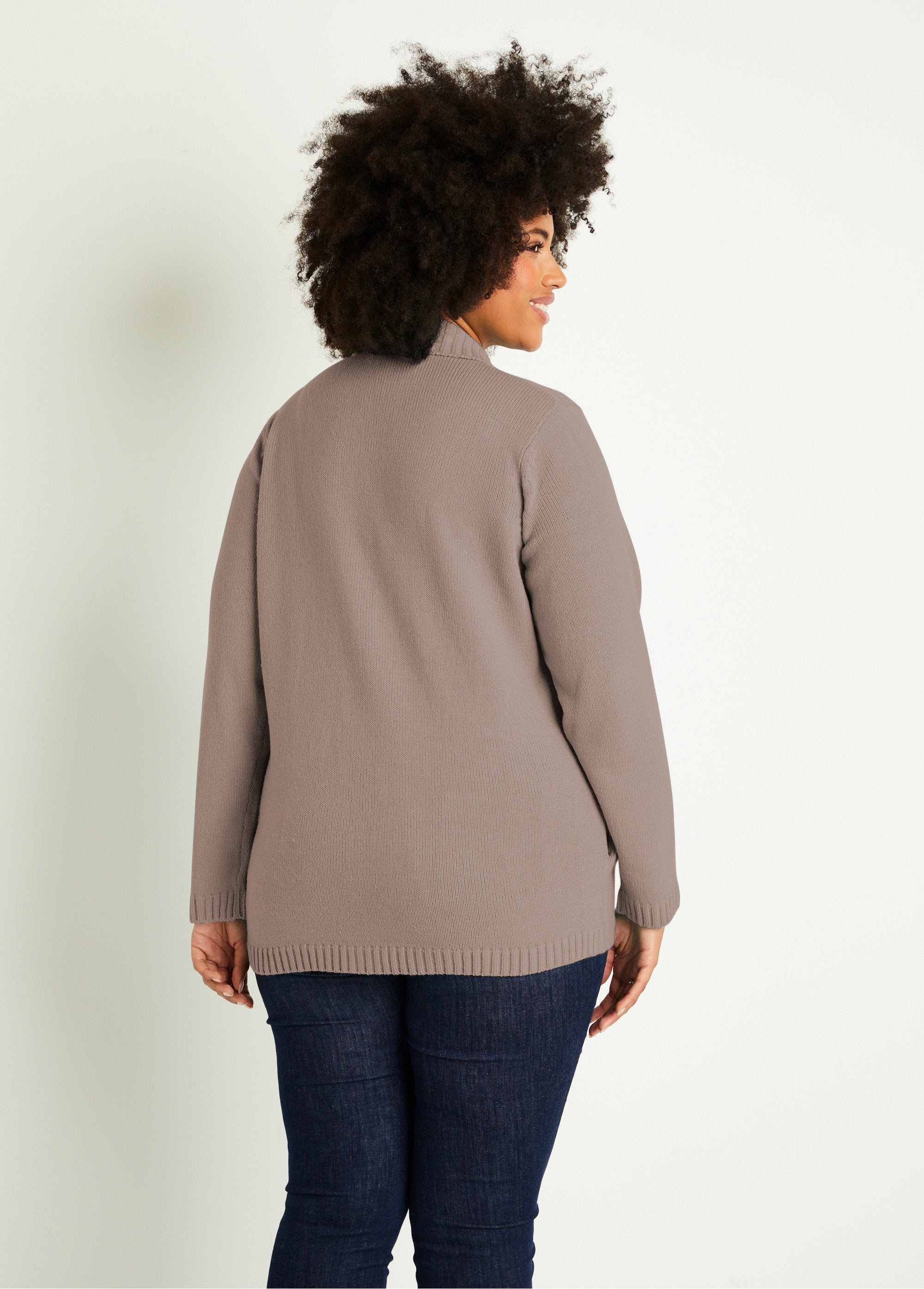 Gilet_zippé_long_uni_col_montant_Taupe_DO1_curvy