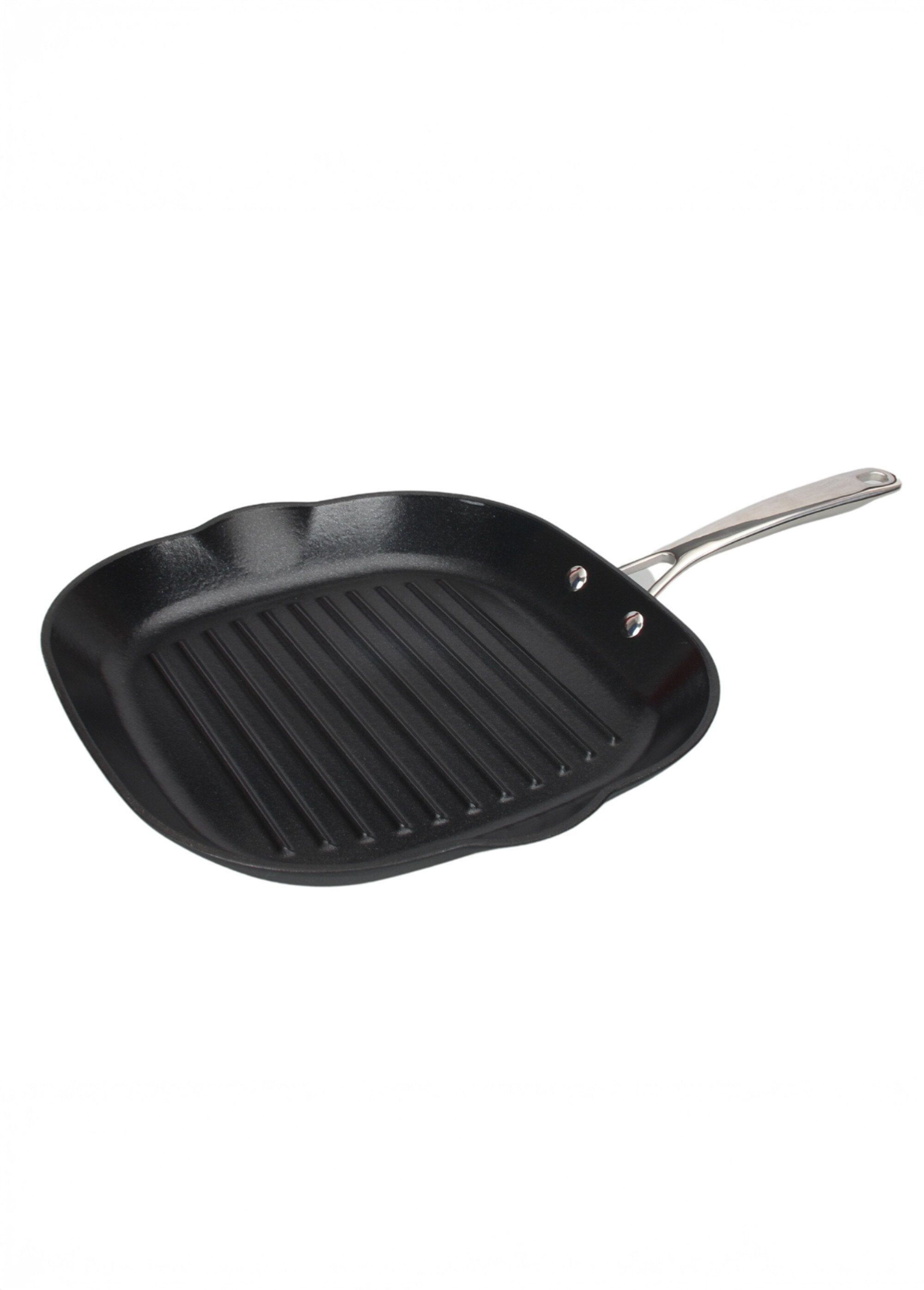Poêle grill fonte carré 26 cm - BK
