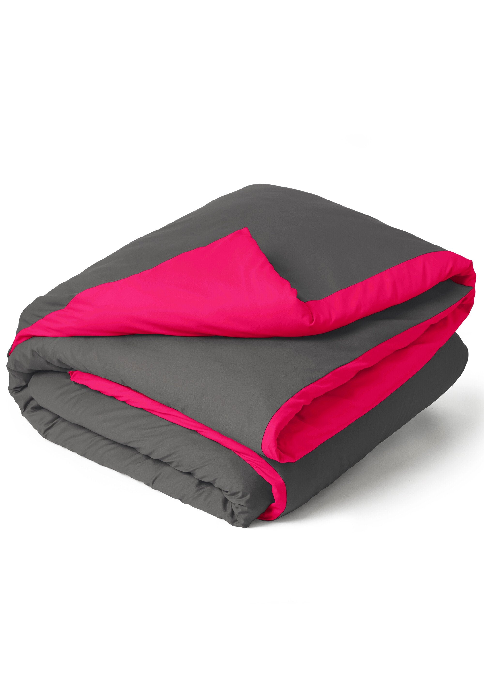 Housse_de_couette_pur_coton_uni_RELAX_Anthracite_et_fuchsia_DE1_slim